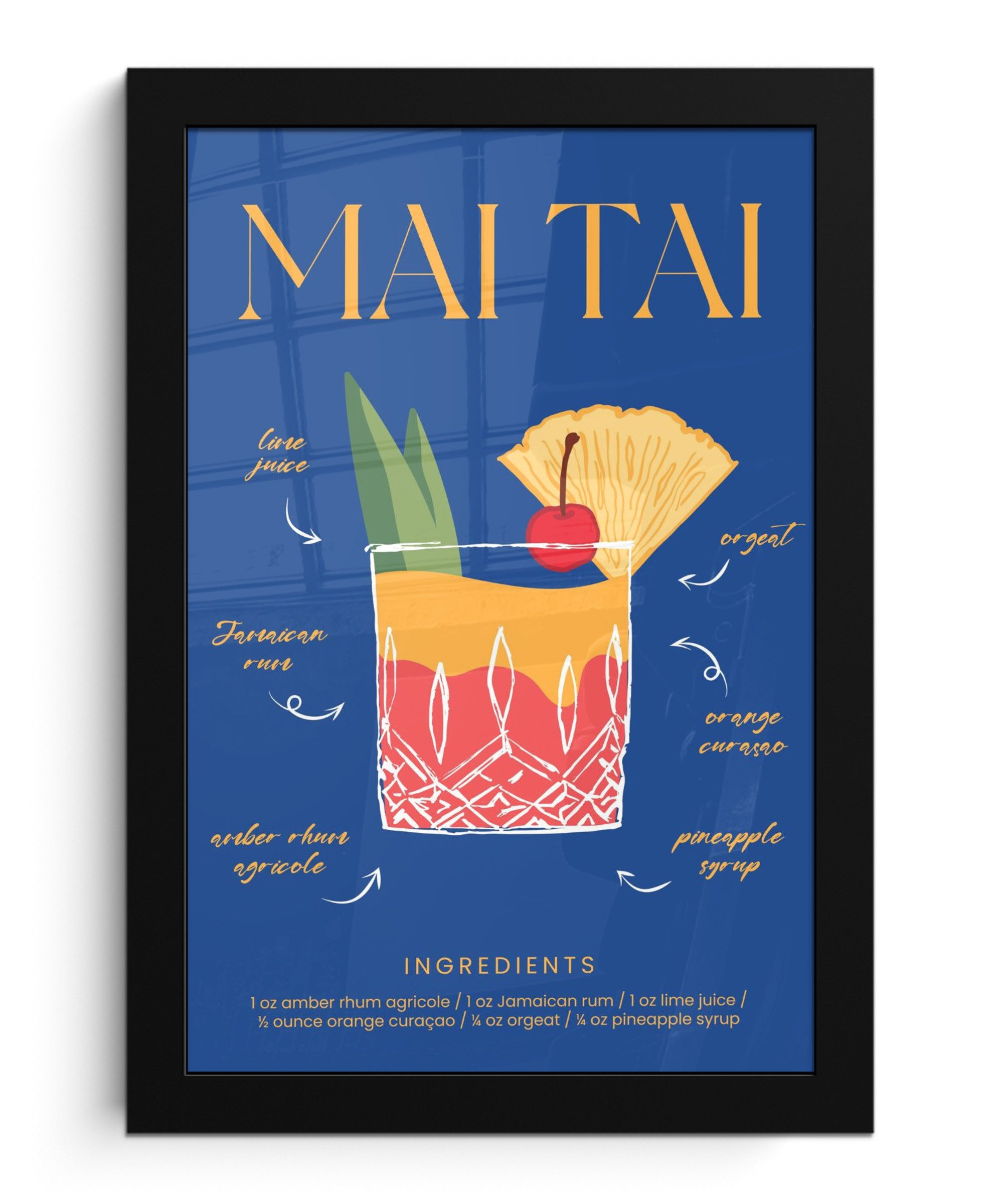 MuchoWow Poster Cocktail - Mai Tai günstig online kaufen