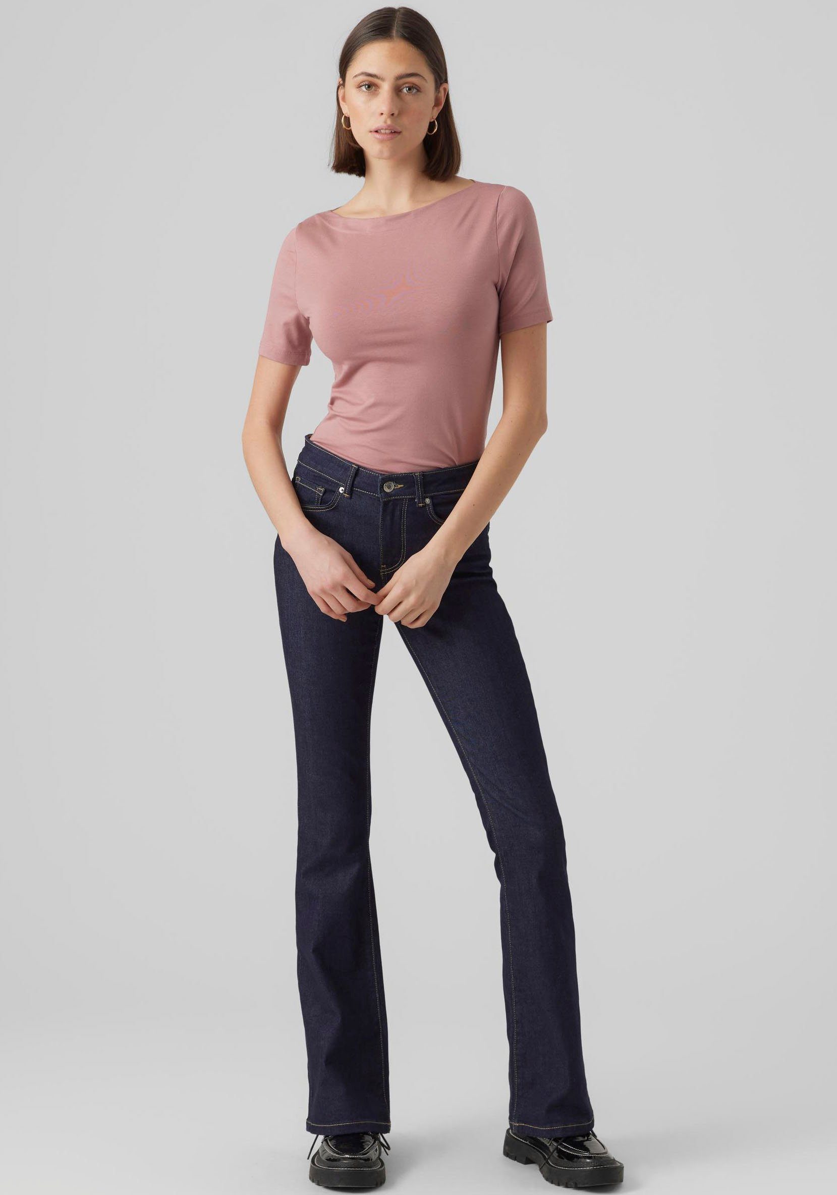 Vero Moda Kurzarmshirt VMPANDA MODAL S/S NOOS Nostalgia Rose TOP