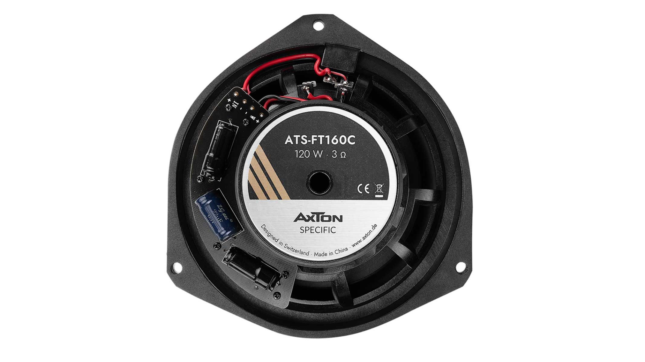Axton ATS-FT160C AXTON SPECIFIC 2-Wege Plug&Play Lautsprecher Set für Fiat Auto-Lautsprecher (80 W)