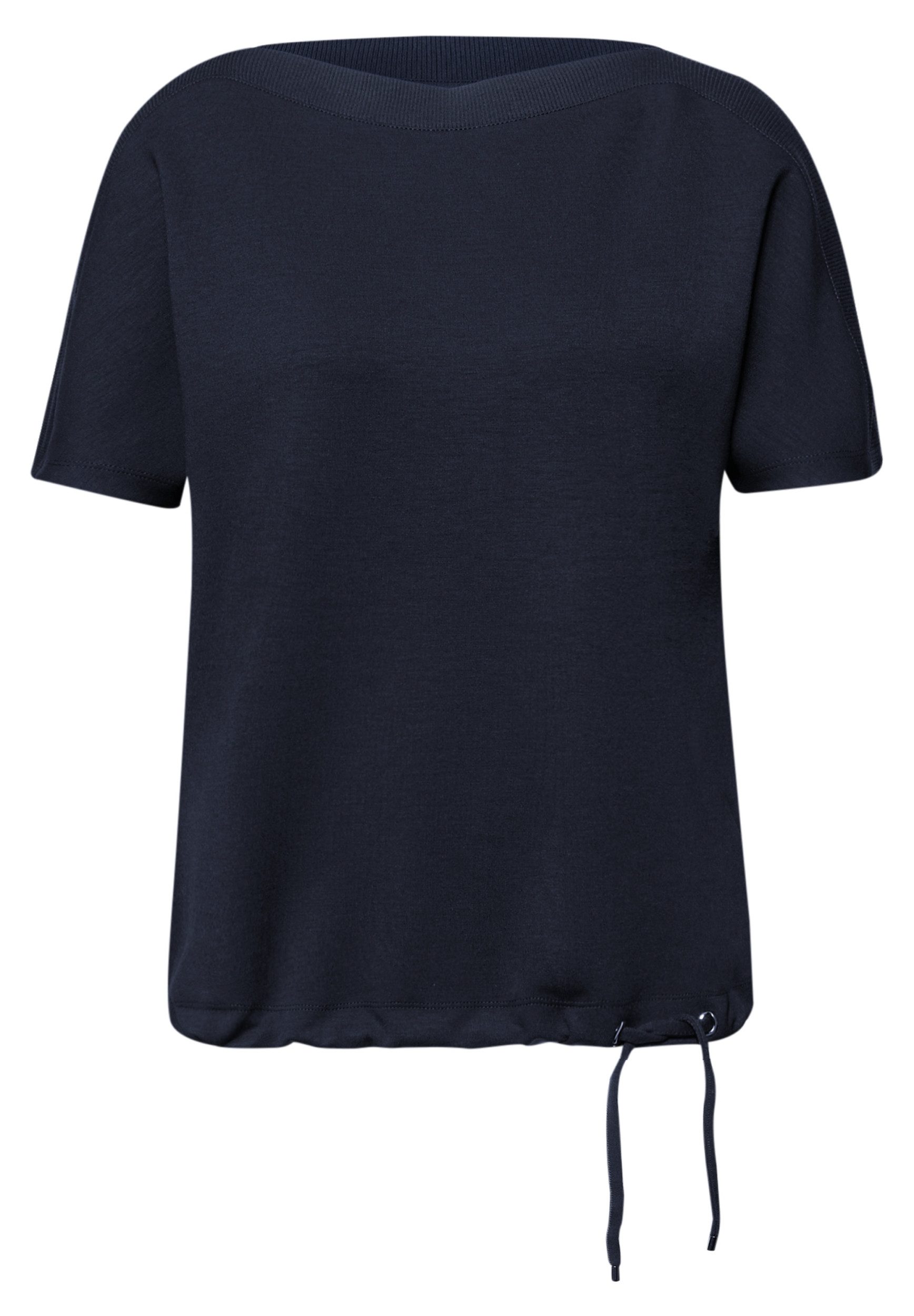 STREET ONE Kurzarmshirt LTD QR u-boat shirt w.rib coll günstig online kaufen