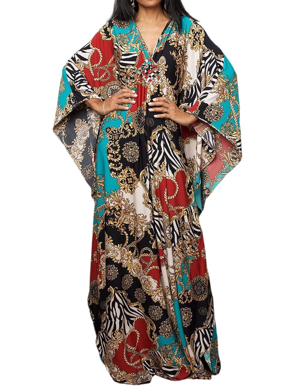 RWEUOQ Strandkleid Maxikleid Strand-Tunika Bikini-Überwurf Beachwear günstig online kaufen