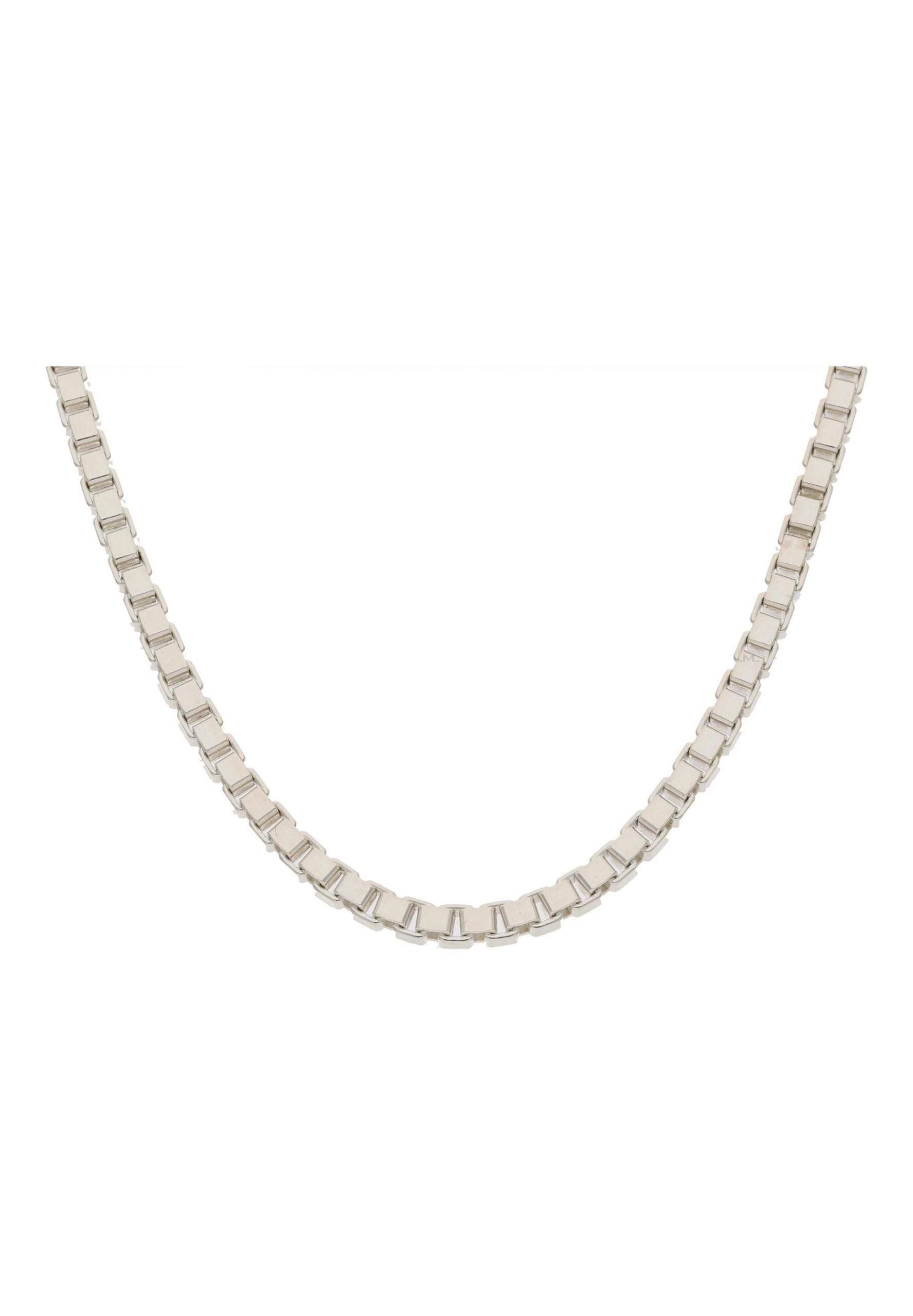 JuwelmaLux Silberkette Halskette Silber Venezianerkette 45 cm (1-tlg), Unisex Halskette Silber 925/000, inkl. Schmuckschachtel
