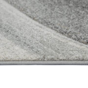 Teppich Moderner Wellendesign Teppich, pflegeleicht, grau-braun, Teppich-Traum, rechteckig, Höhe: 13 mm