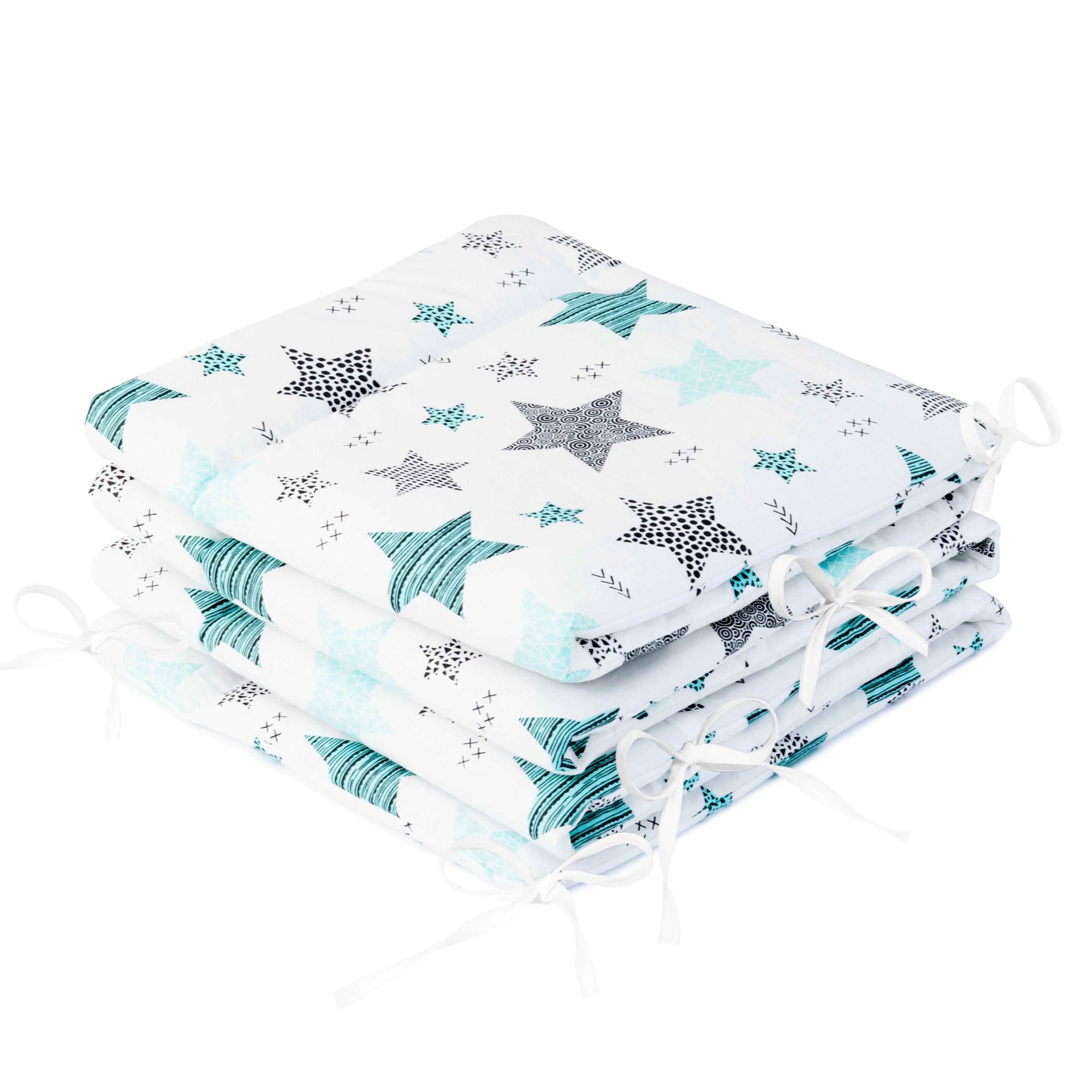 Bettnestchen Bettumrandung 210x30 cm für Kinderbett 140x70 geeignet (Kopfschutz)