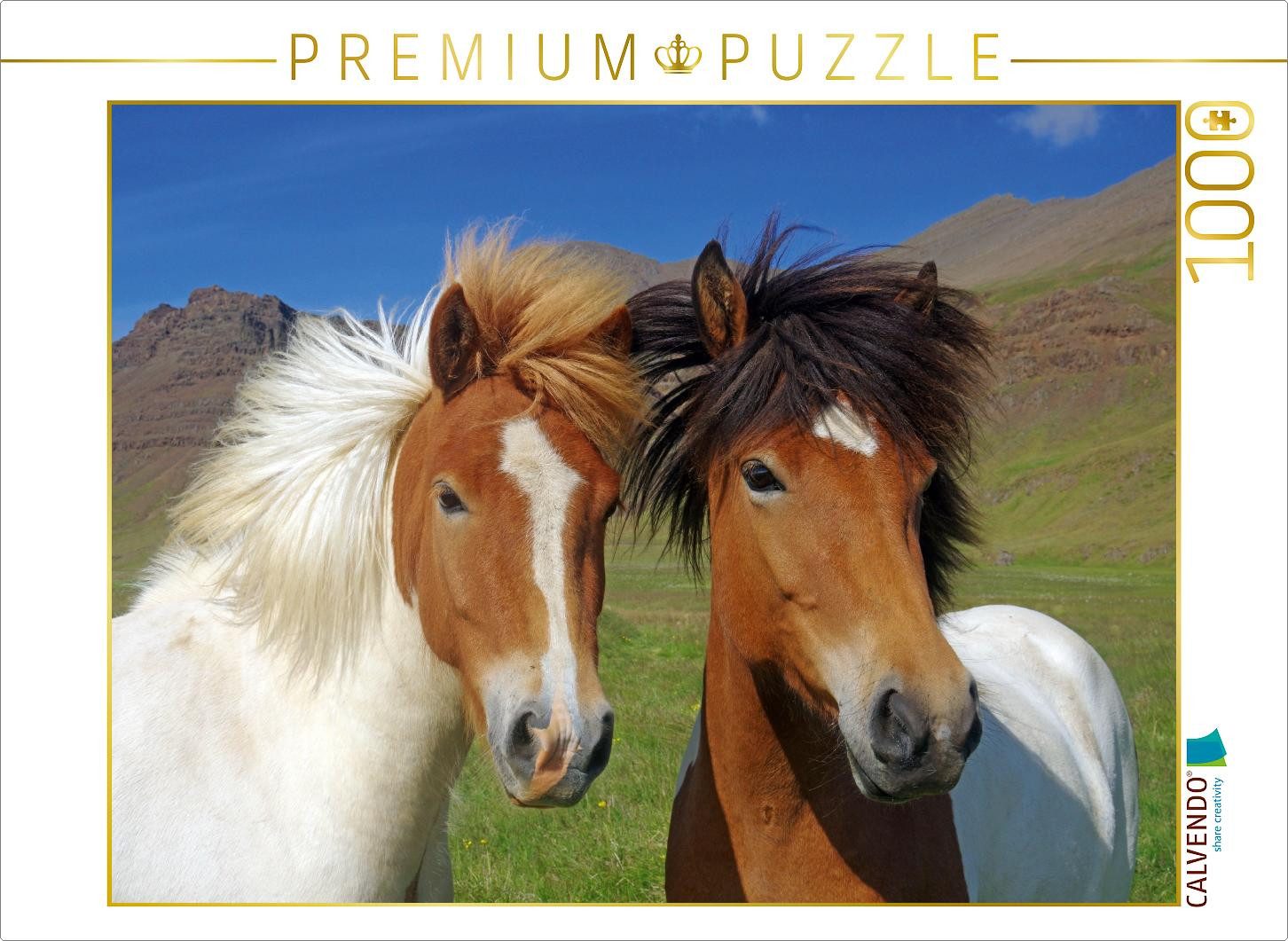 CALVENDO Puzzle CALVENDO Puzzle Ein Motiv aus dem Kalender Die Pferde Islands, 1000 T, 1000 Puzzleteile