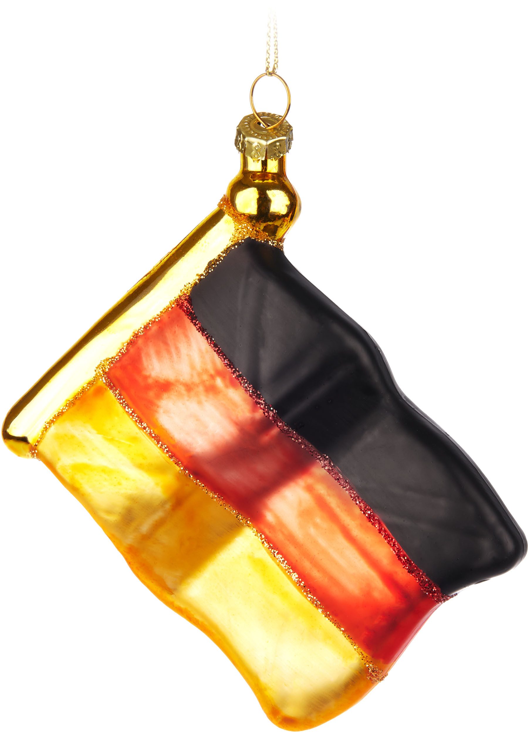 BRUBAKER Weihnachtsbaumkugel Flagge Deutschland - Handbemalte Weihnachtskug günstig online kaufen