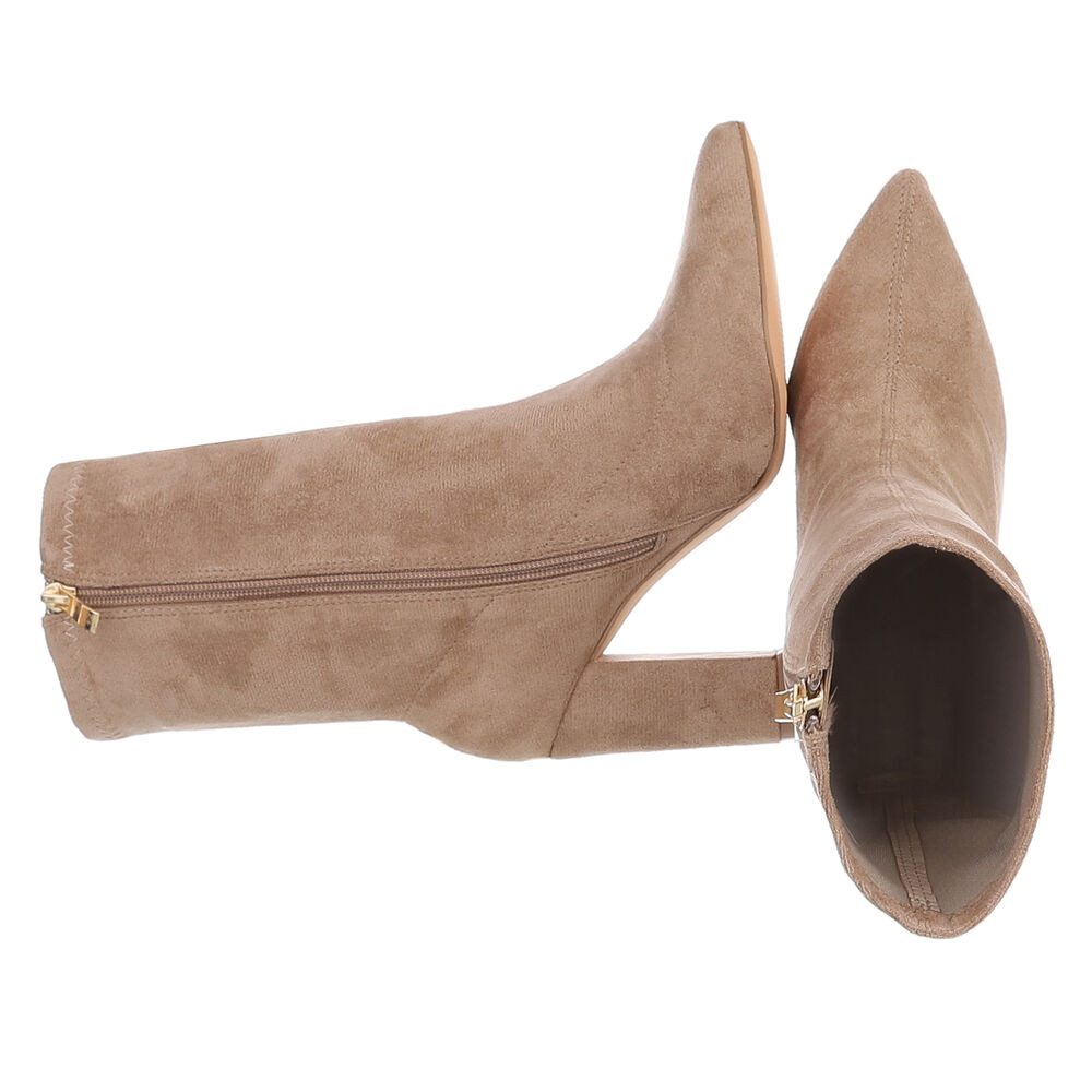 Ital-Design Damen Elegant High-Heel-Stiefelette (85255537) Blockabsatz günstig online kaufen