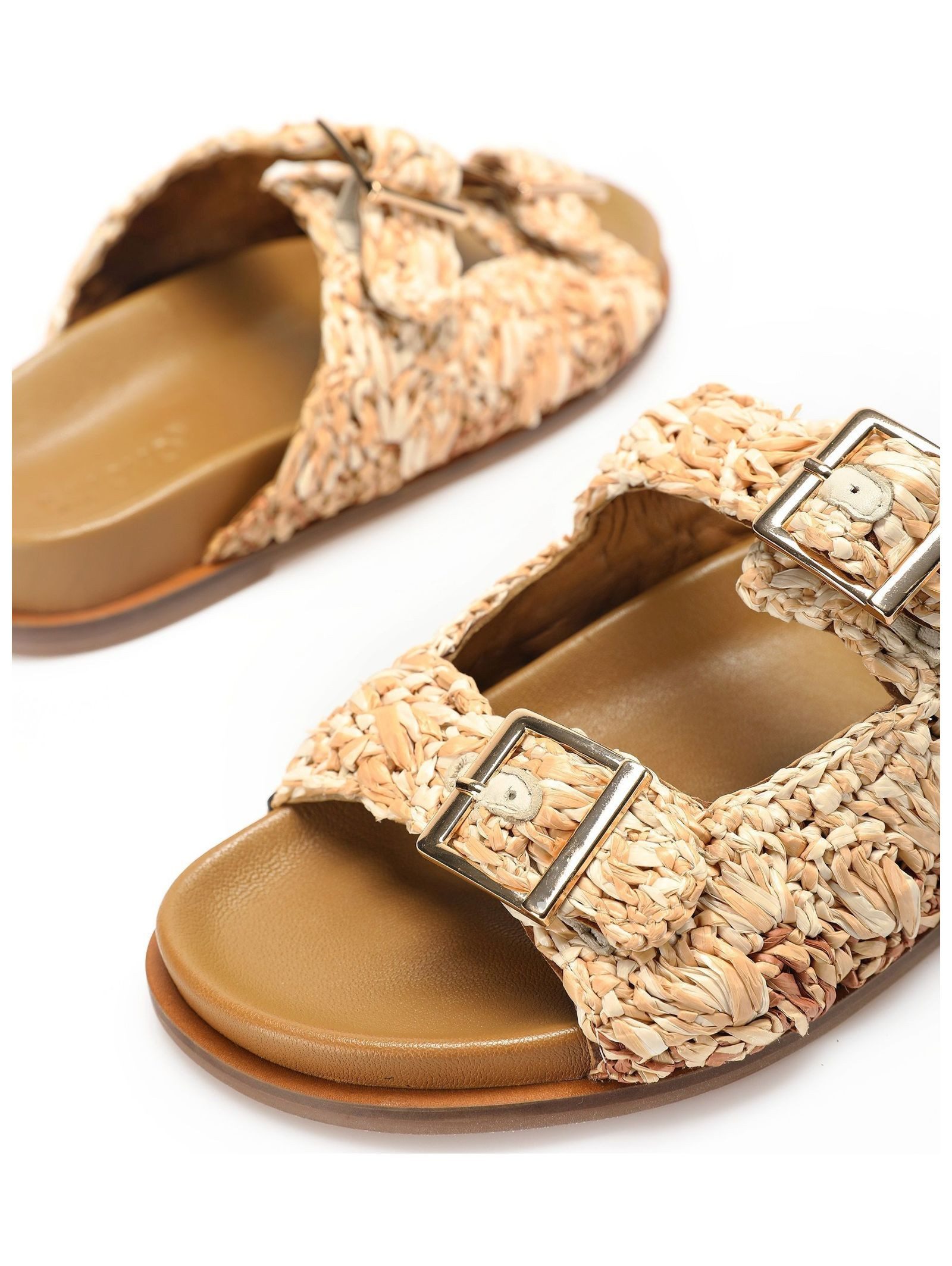 INUOVO Pantoletten Leder/Textil . Pantolette