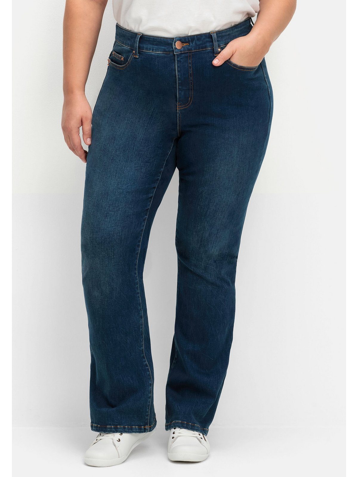 Sheego Bootcut-Jeans Große Größen mit Bodyforming-Effekt