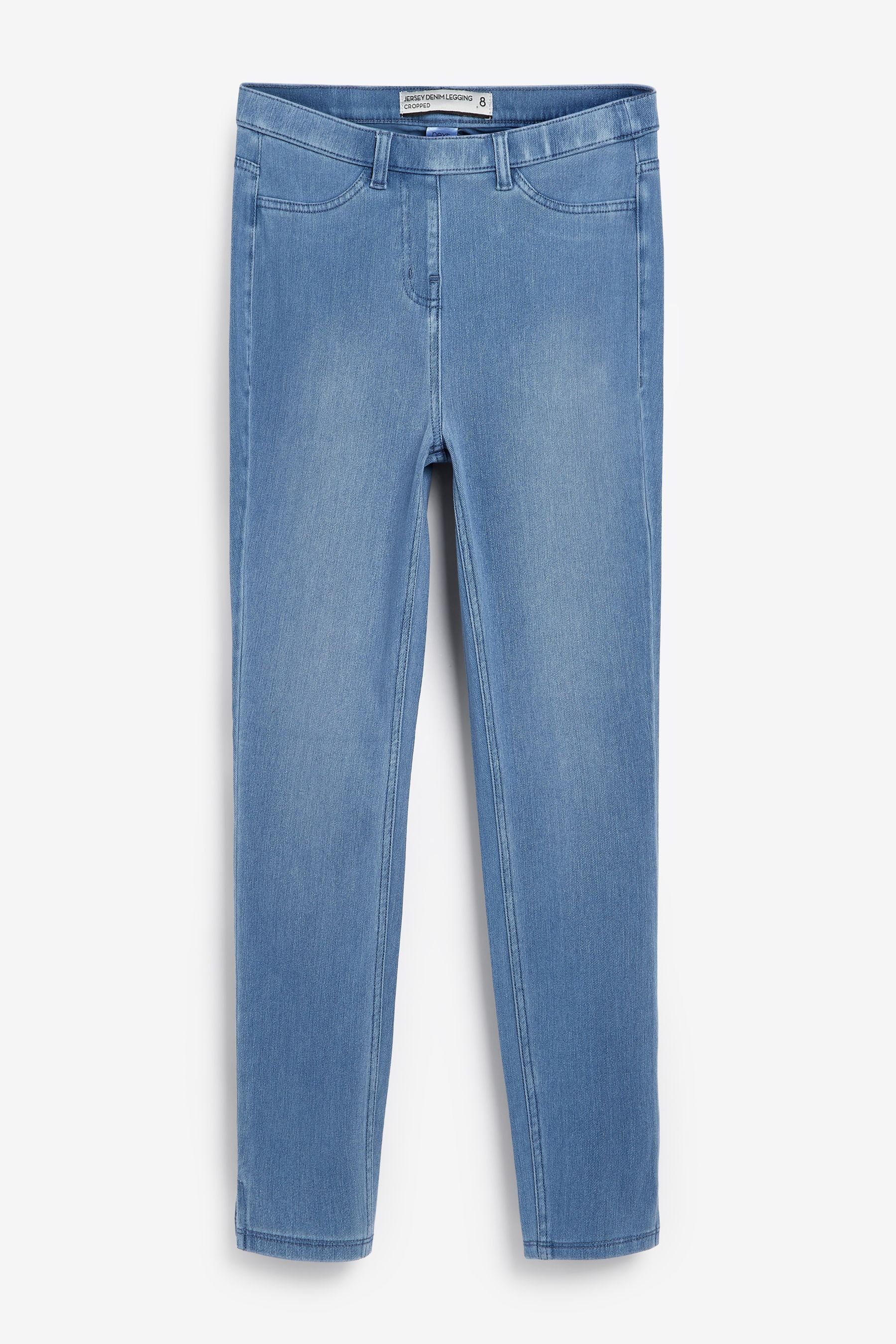 Next Jeansleggings Verkürzte Denim-Leggings aus Jersey, günstig online kaufen