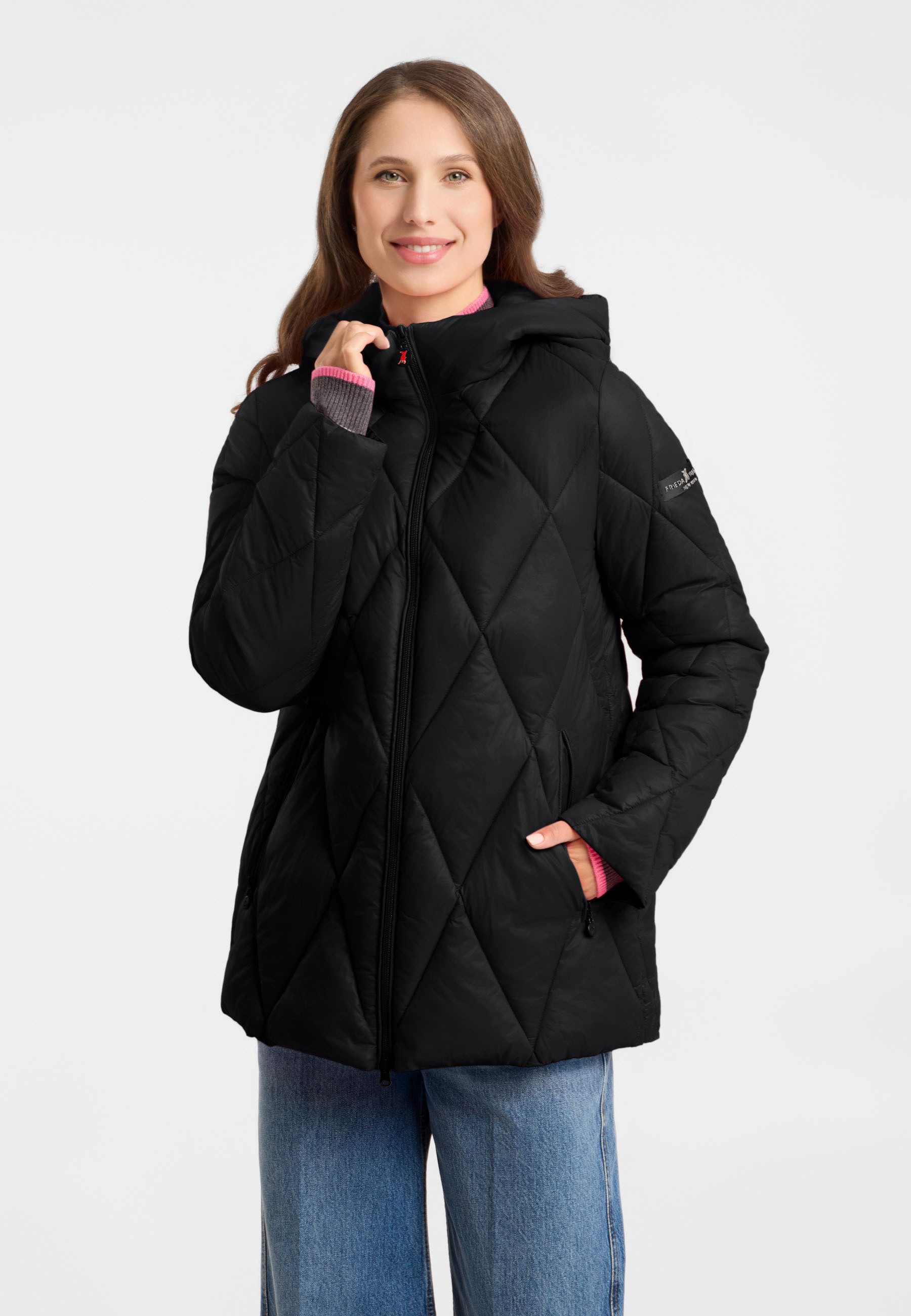 Frieda & Freddies Winterjacke Frieda & Freddies Steppmantel mit Rautensteppung