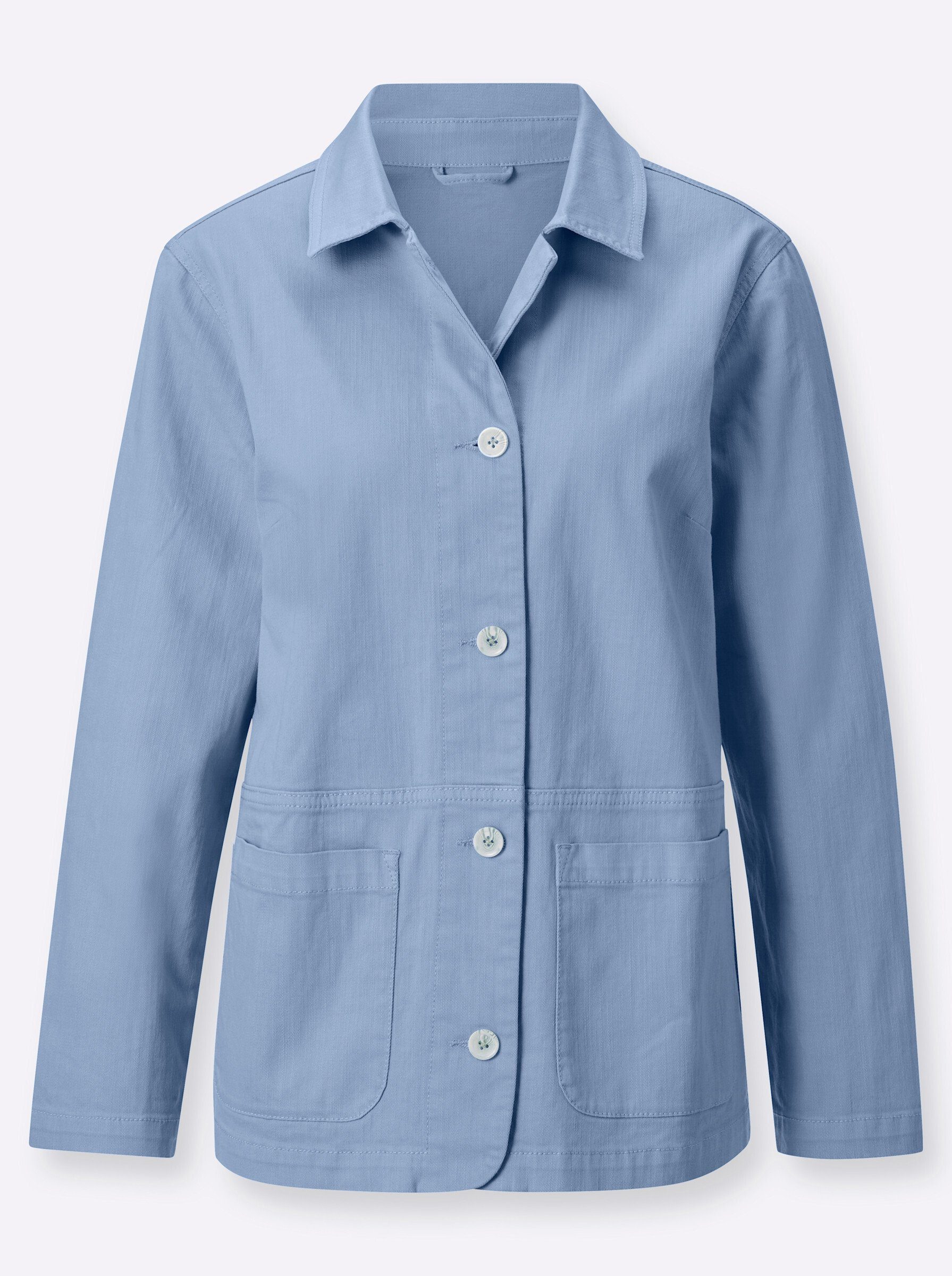 Witt Blusenblazer Jeans-Blazer Langarm