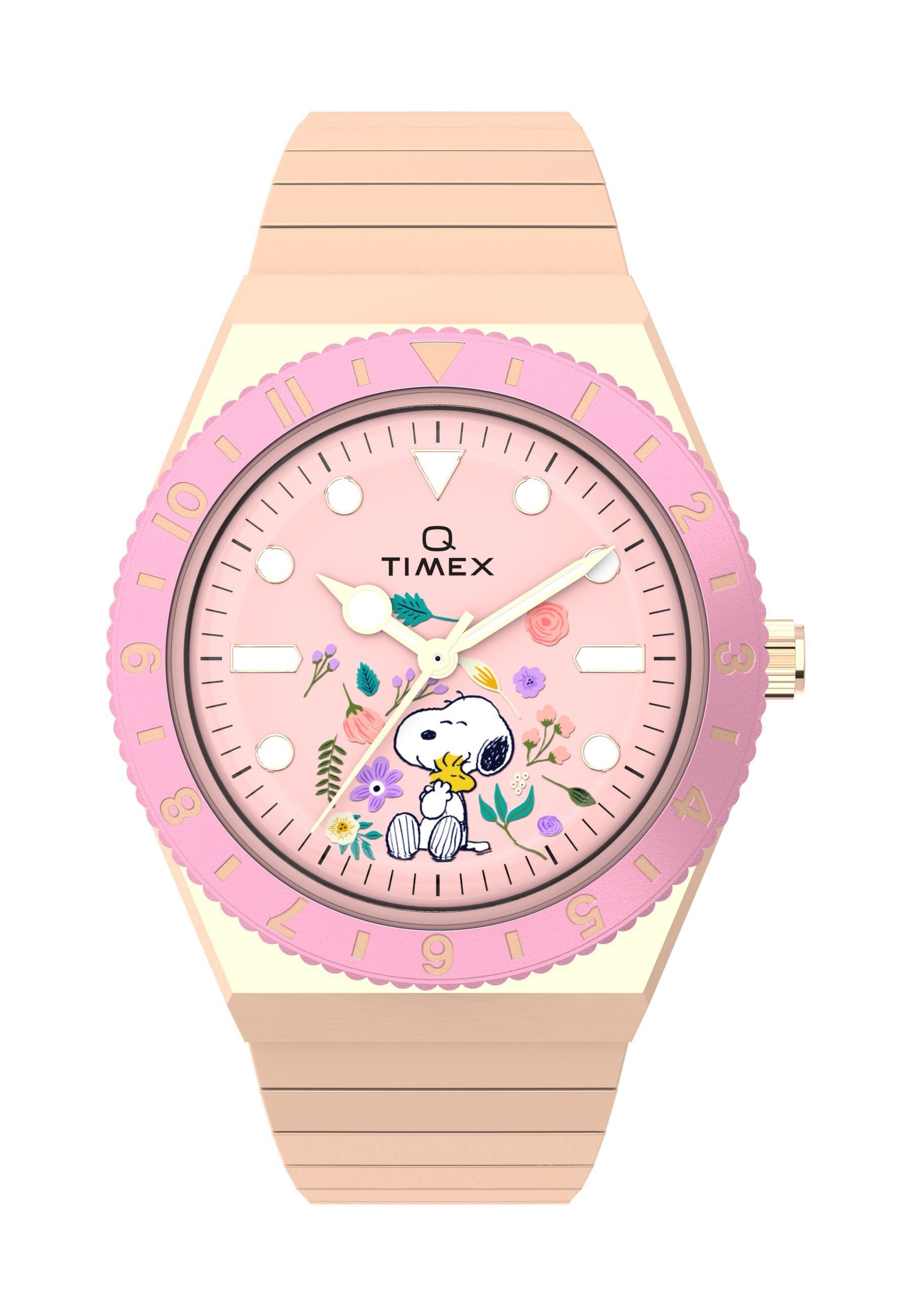 Timex Quarzuhr Q Timex x Peanuts - In Bloom, (1-tlg), Quarz-Analoguhr