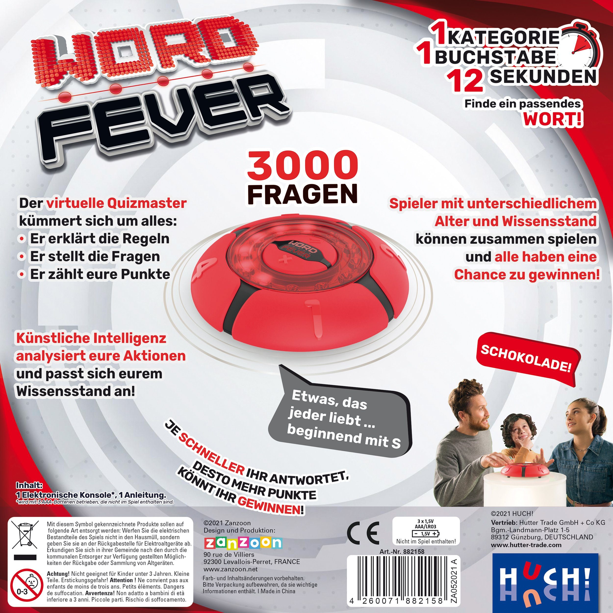 HUCH! Spiel Word Fever, Familienspiel