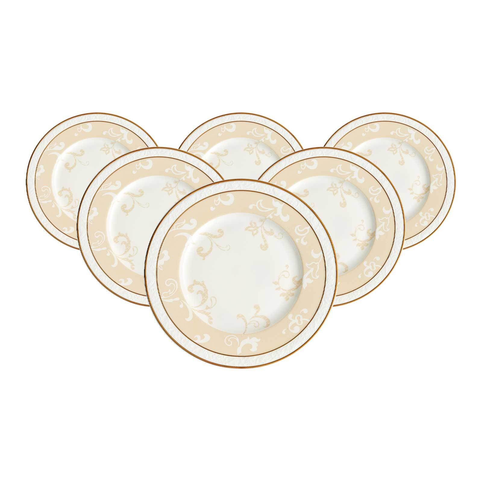 Villeroy & Boch Frühstücksteller Ivoire Frühstücksteller ø 22,7 cm 6er Set, (6 St)