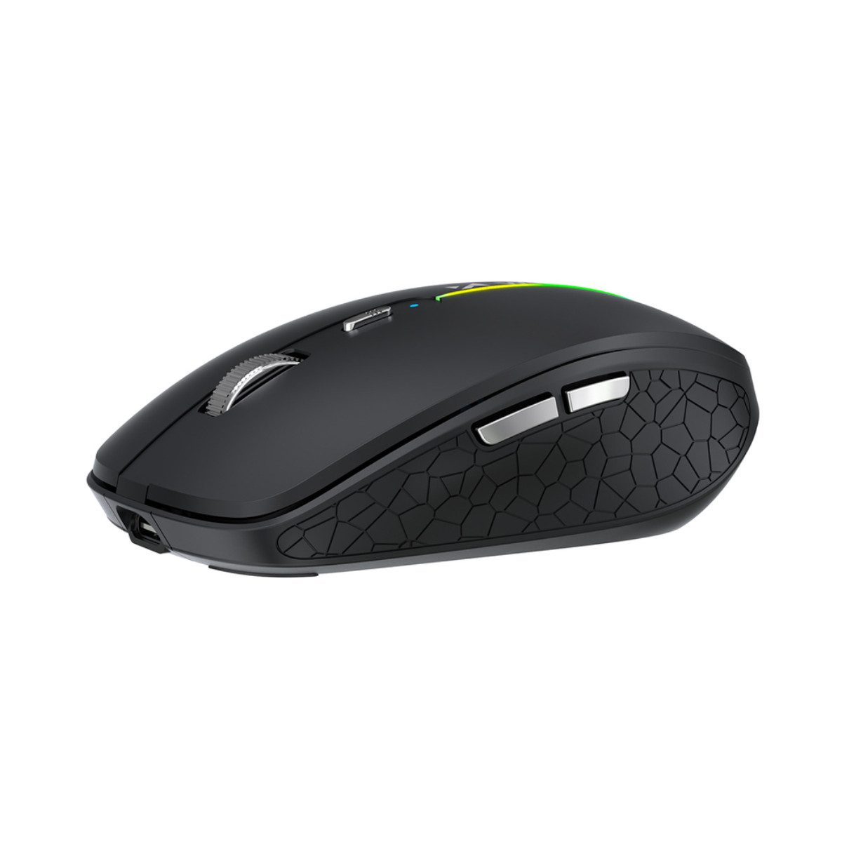 Wozinsky WMGK-1132 Maus (Bluetooth, Funk 2,4 GHz, 125 dpi, Kabellose RGB Maus mit Dualmodus)