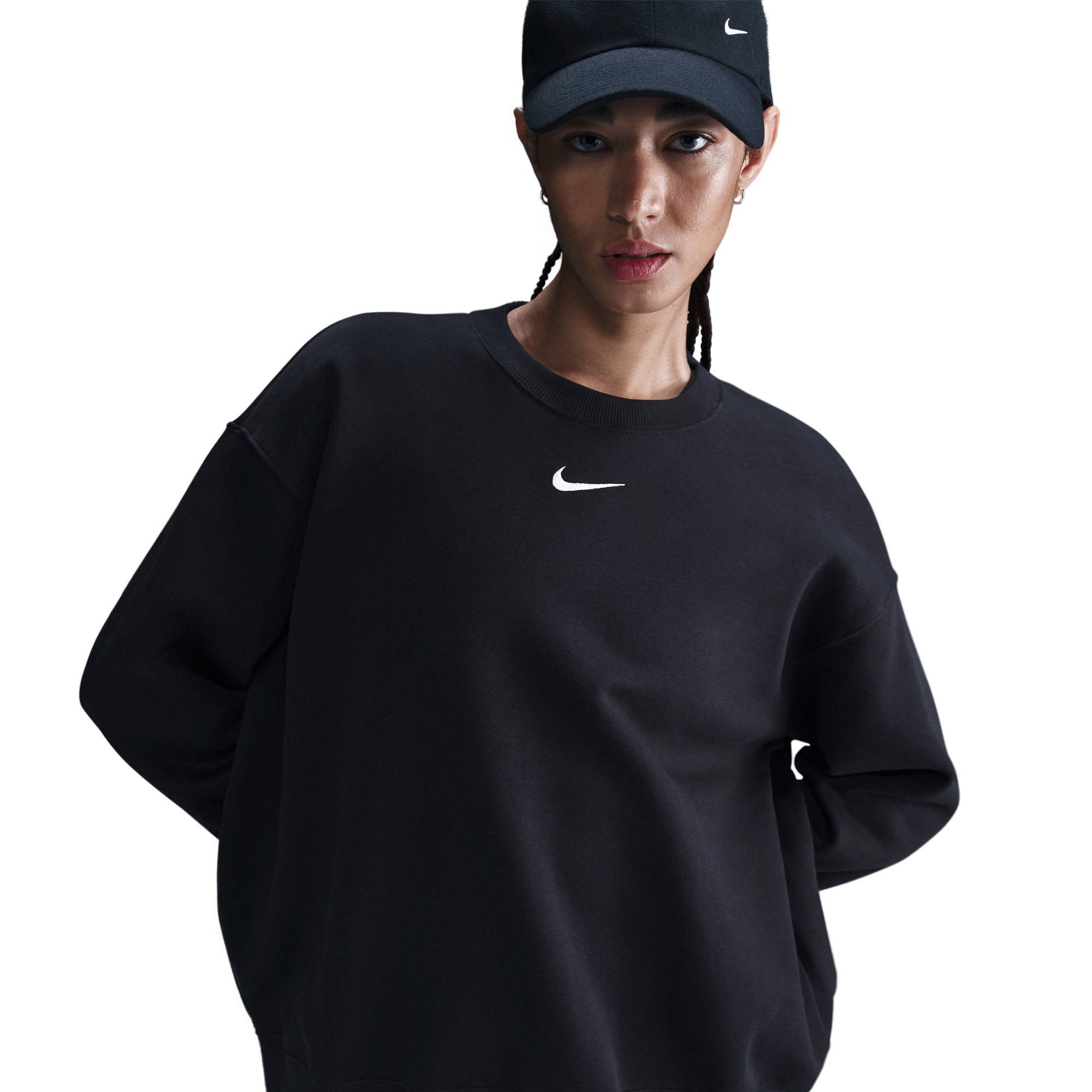Nike Sportswear T-Shirt W NSW PHNX FLC OS LONG CREW Oversize Sweatshirt günstig online kaufen