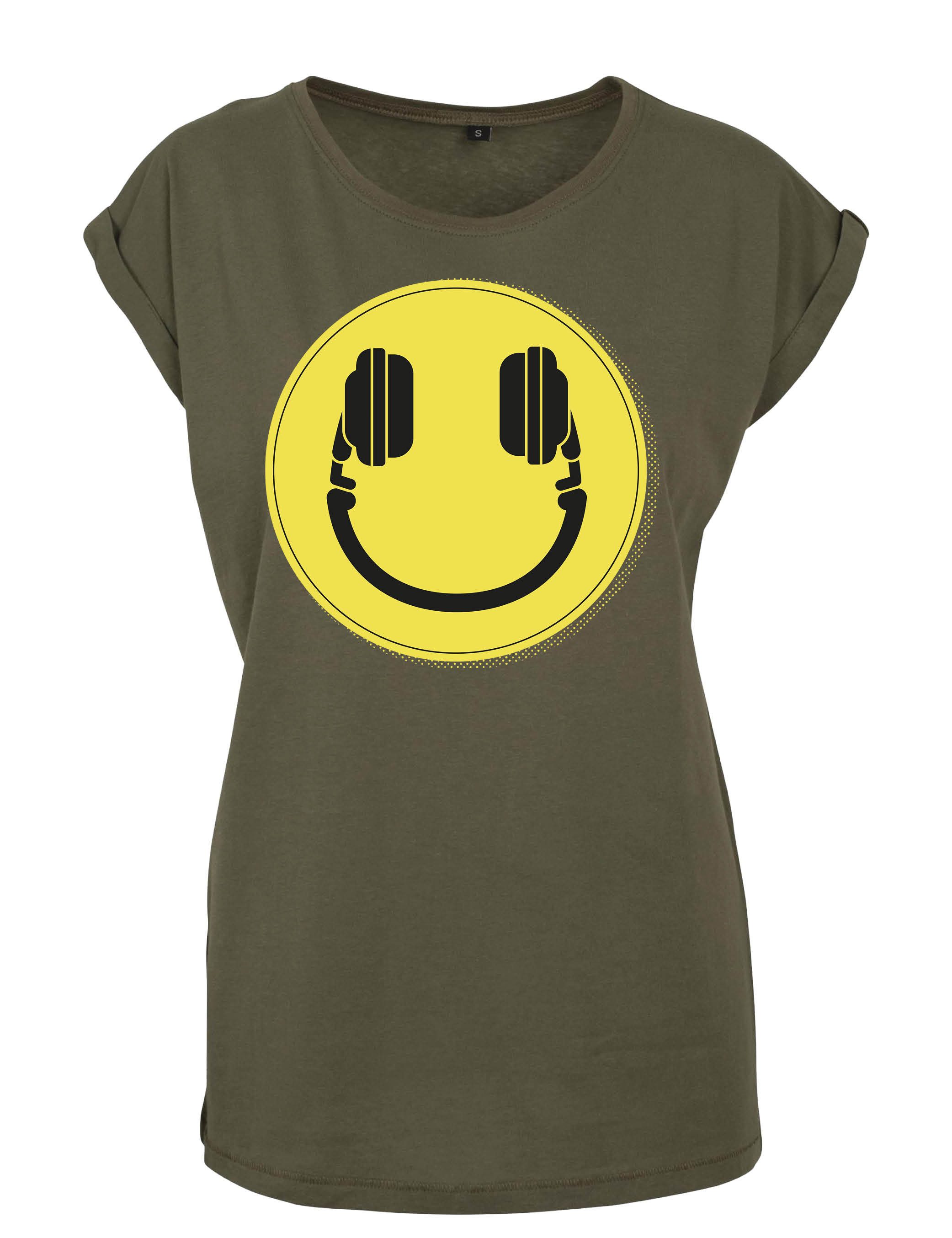 Youth Designz Print-Shirt "Headset Smiley" Damen günstig online kaufen
