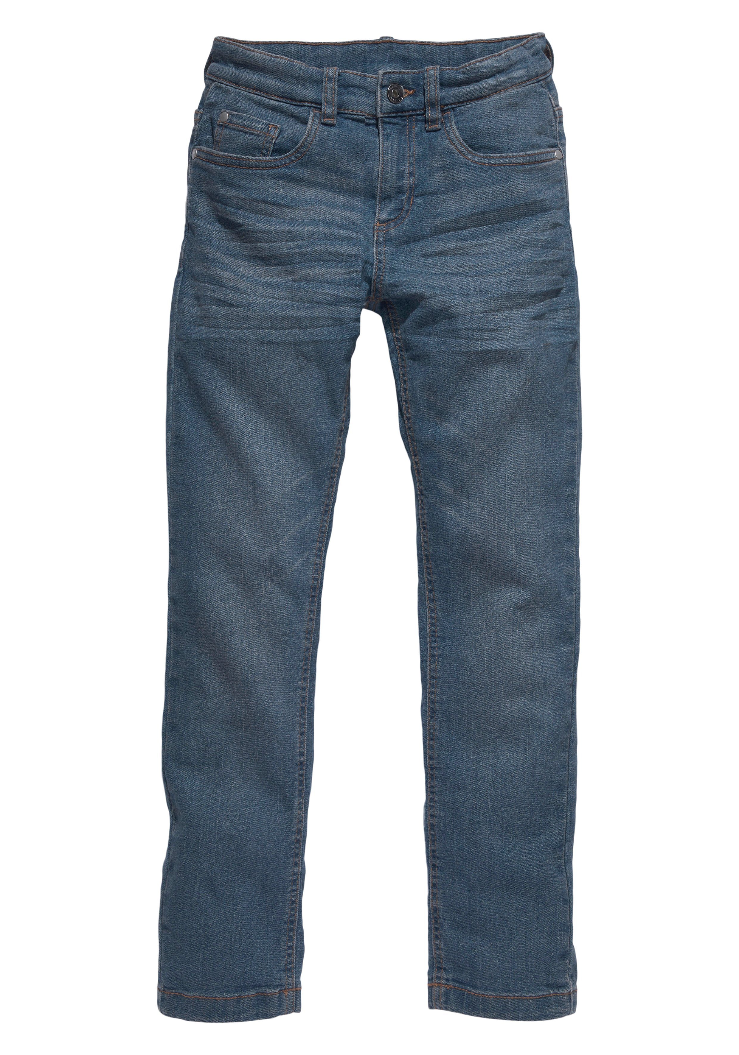 Stretch-Jeans Bench. fit regular Bein schmalem mit