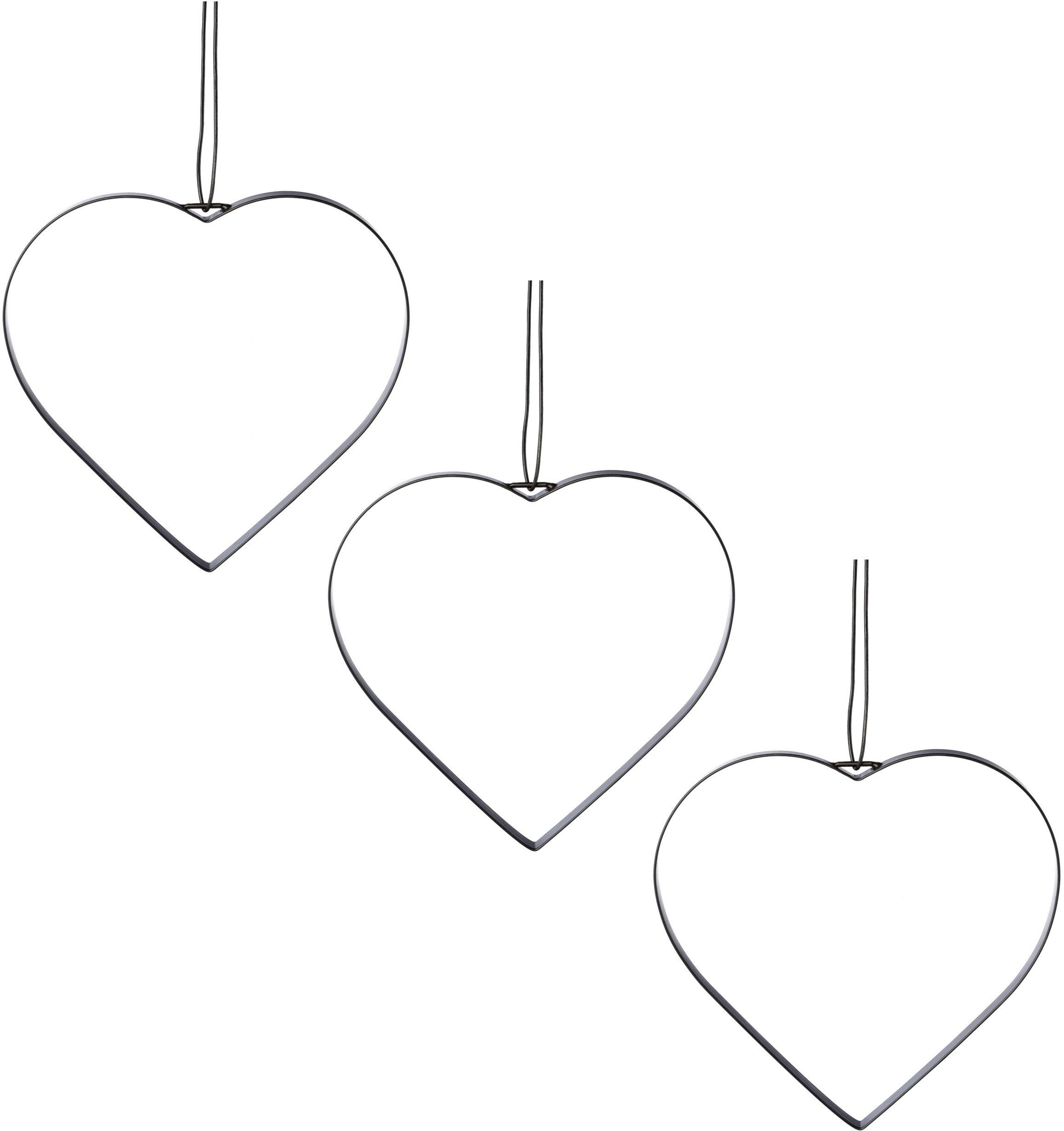 Creativ deco Dekohänger (3 St), mit hochwertigem Lederband