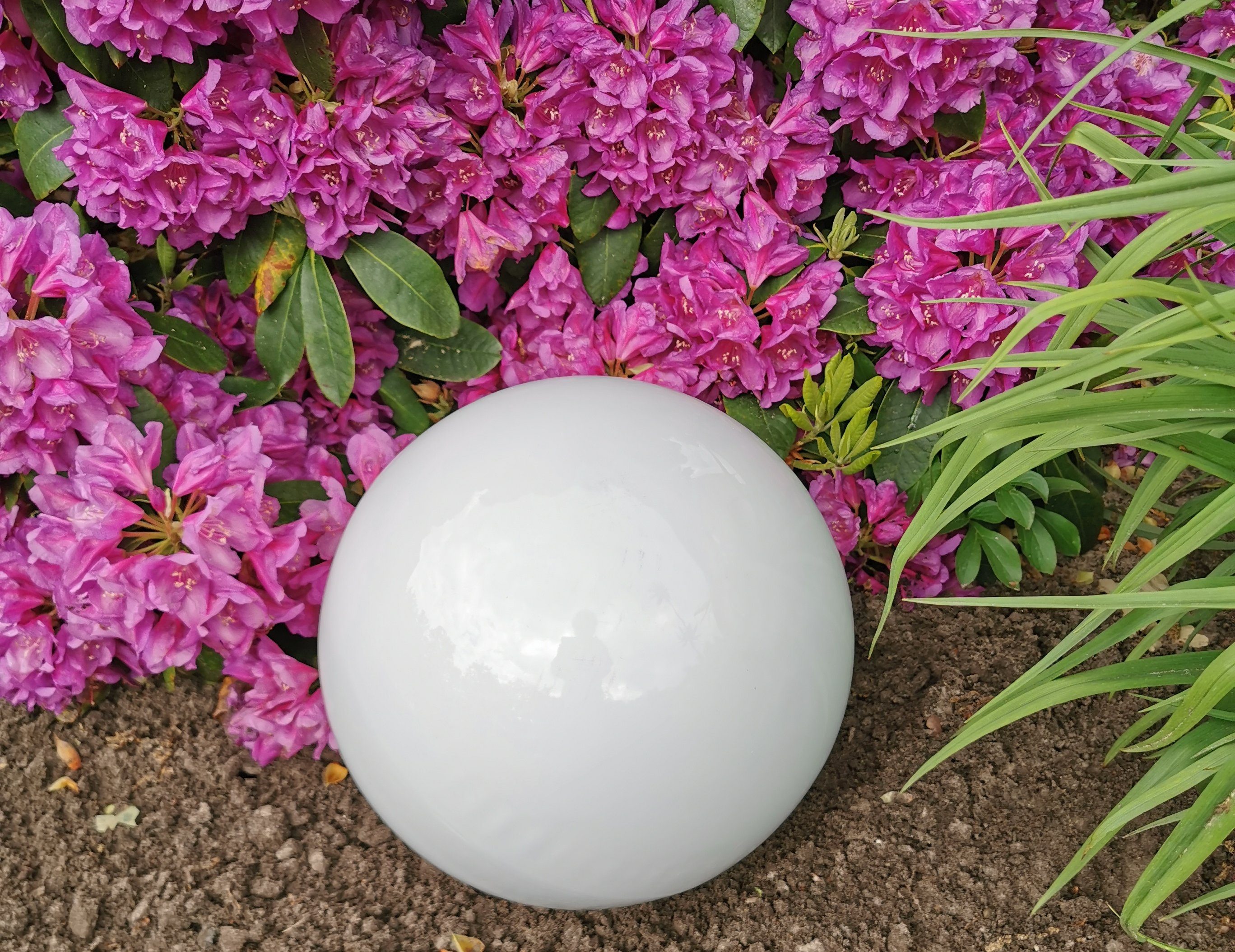 Jürgen Bocker - Gartenambiente Dekokugel Dekorationskugel Edelstahl weiß poliert 15-40 cm Gartendekoration