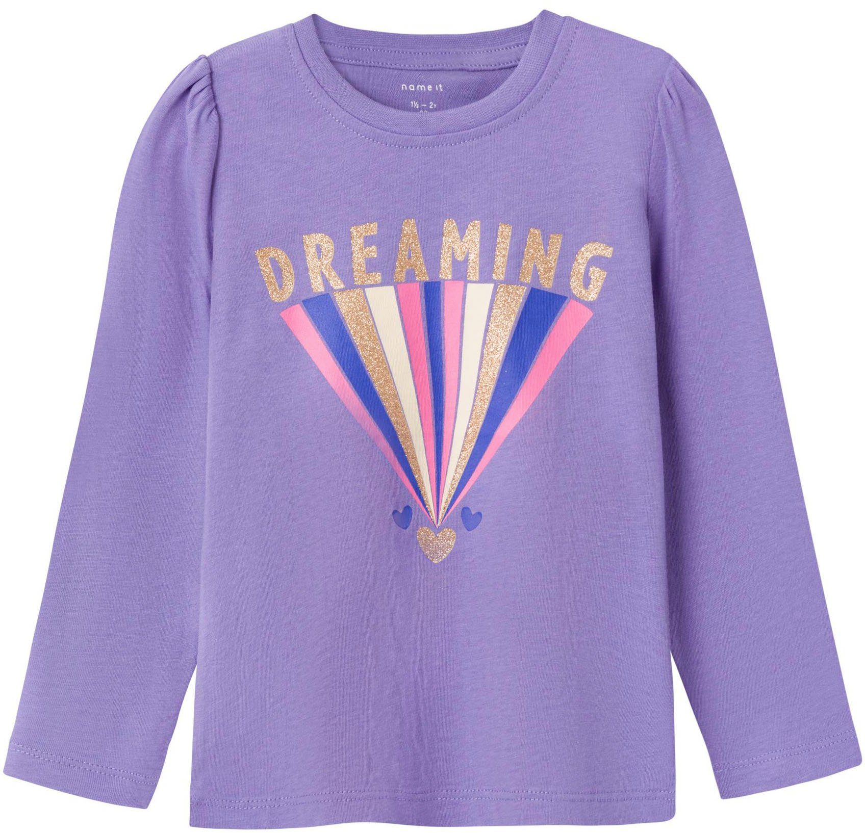 Name LS NMFLARA TOP Aster It Purple Langarmshirt PB