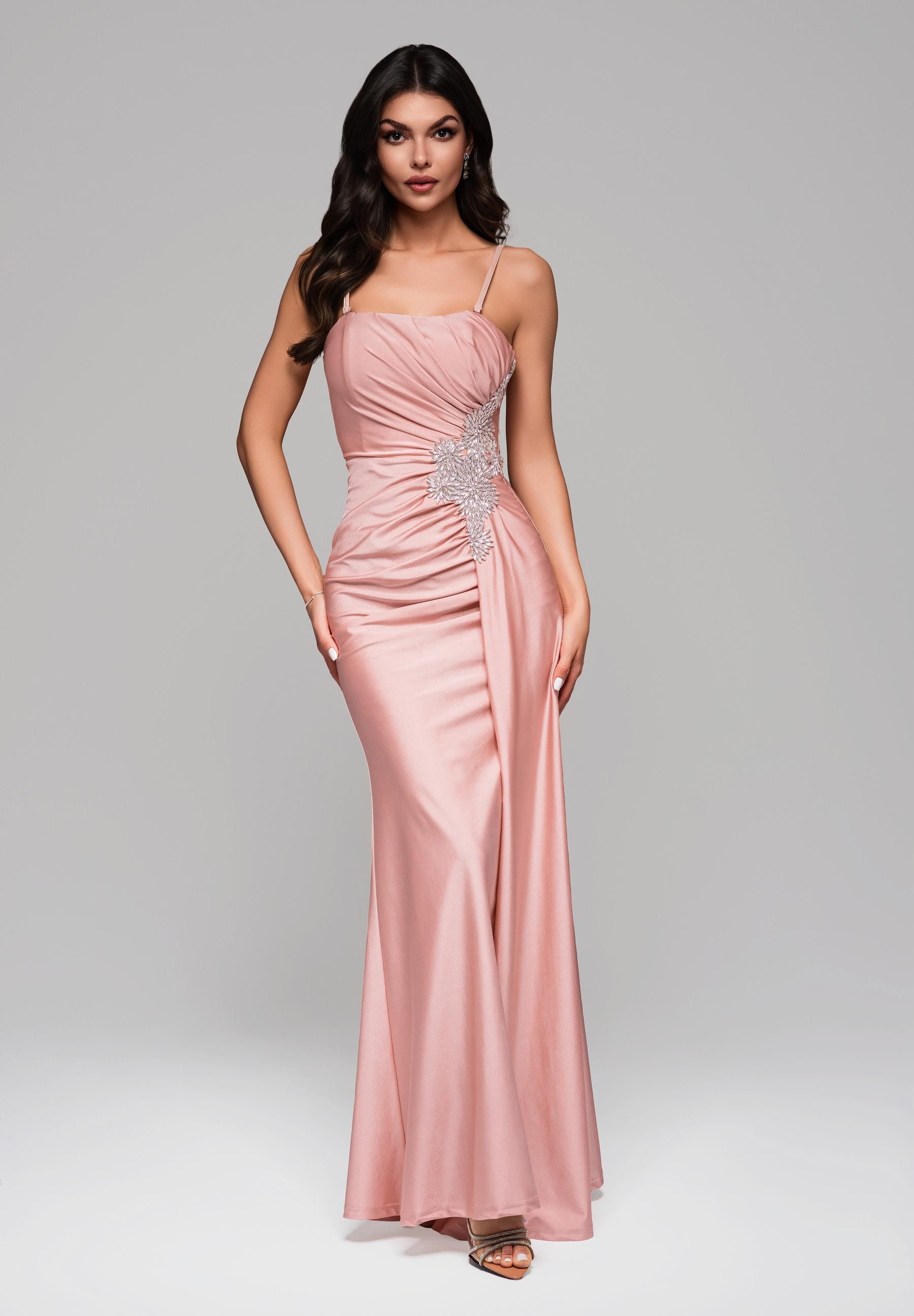 OMBRE Abendkleid Elegantes Abendkleid mit Strass-Applikation günstig online kaufen