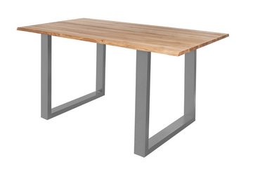 Junado® Tischgestell, aus Metall in U-Form, in silber oder schwarz