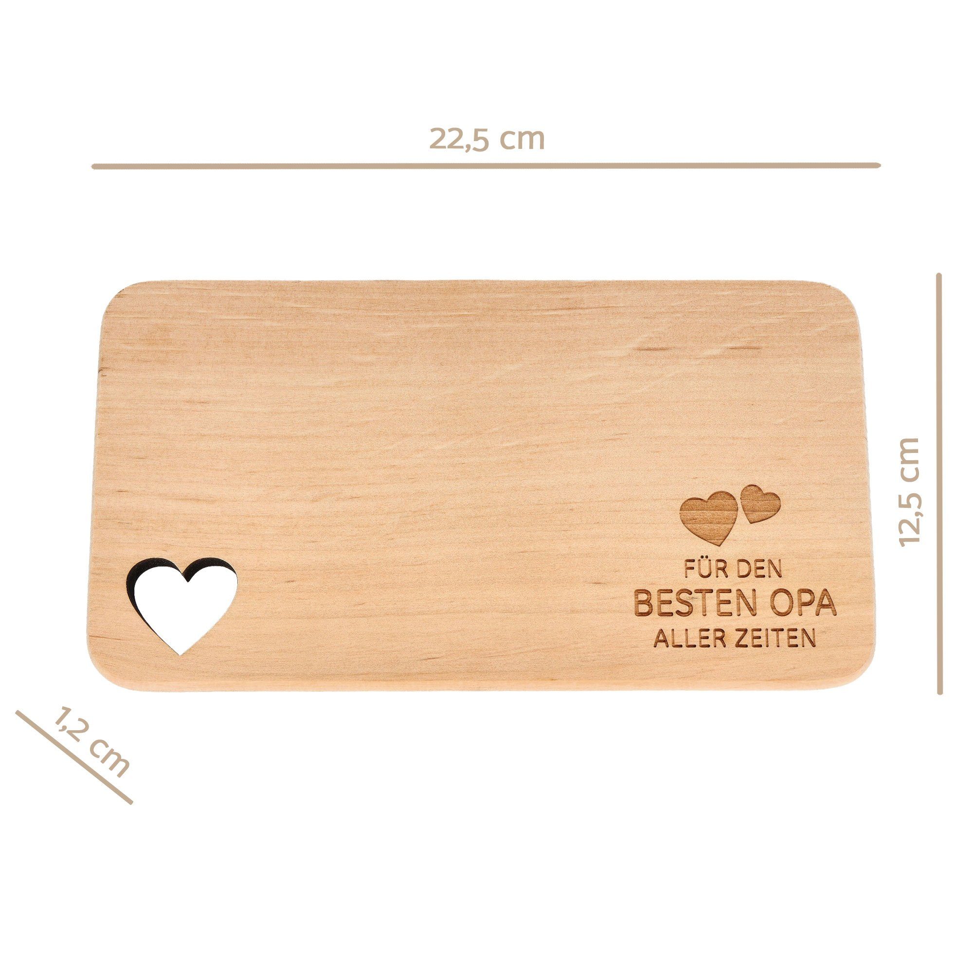 mit Holz Spruchreif® mit aus Familie · Geschenk Herzausschnitt · Frühstücksbrett Brotzeitbrett Frühstücksbrettchen · für Gravur Holzbrettchen