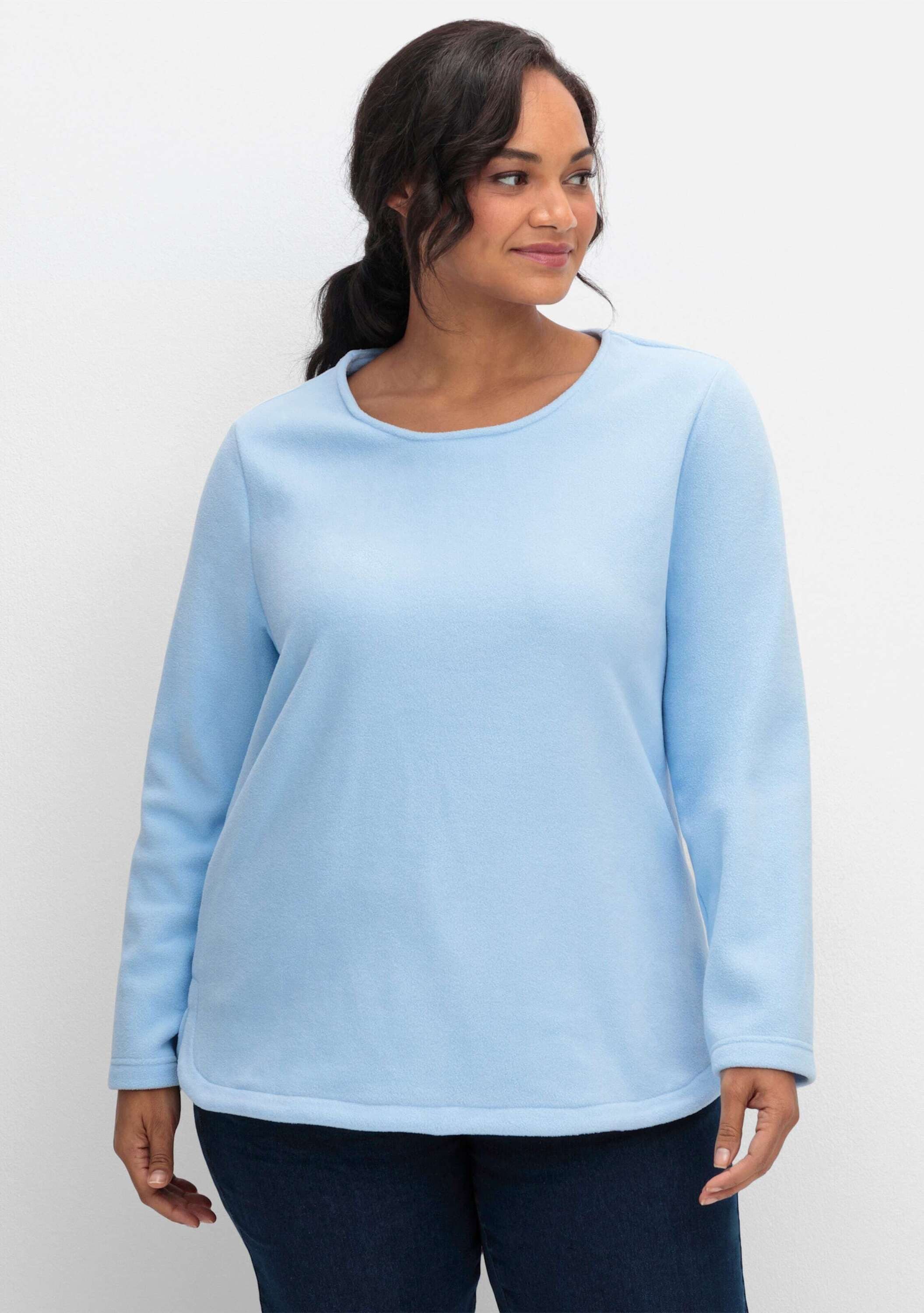 Sieh an! Fleeceshirt Fleece-Shirt Langarm Länge ca. 70 cm – Bild 3 von 4