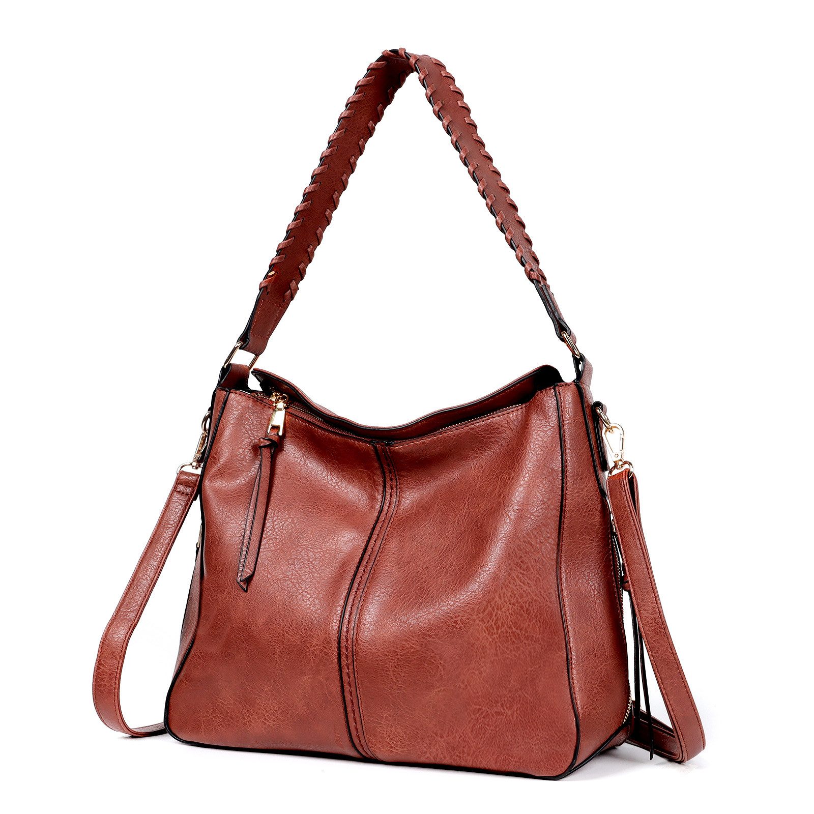 TAN.TOMI Schultertasche Handtasche Damen Shopper Lederimitat Umhängetasche günstig online kaufen
