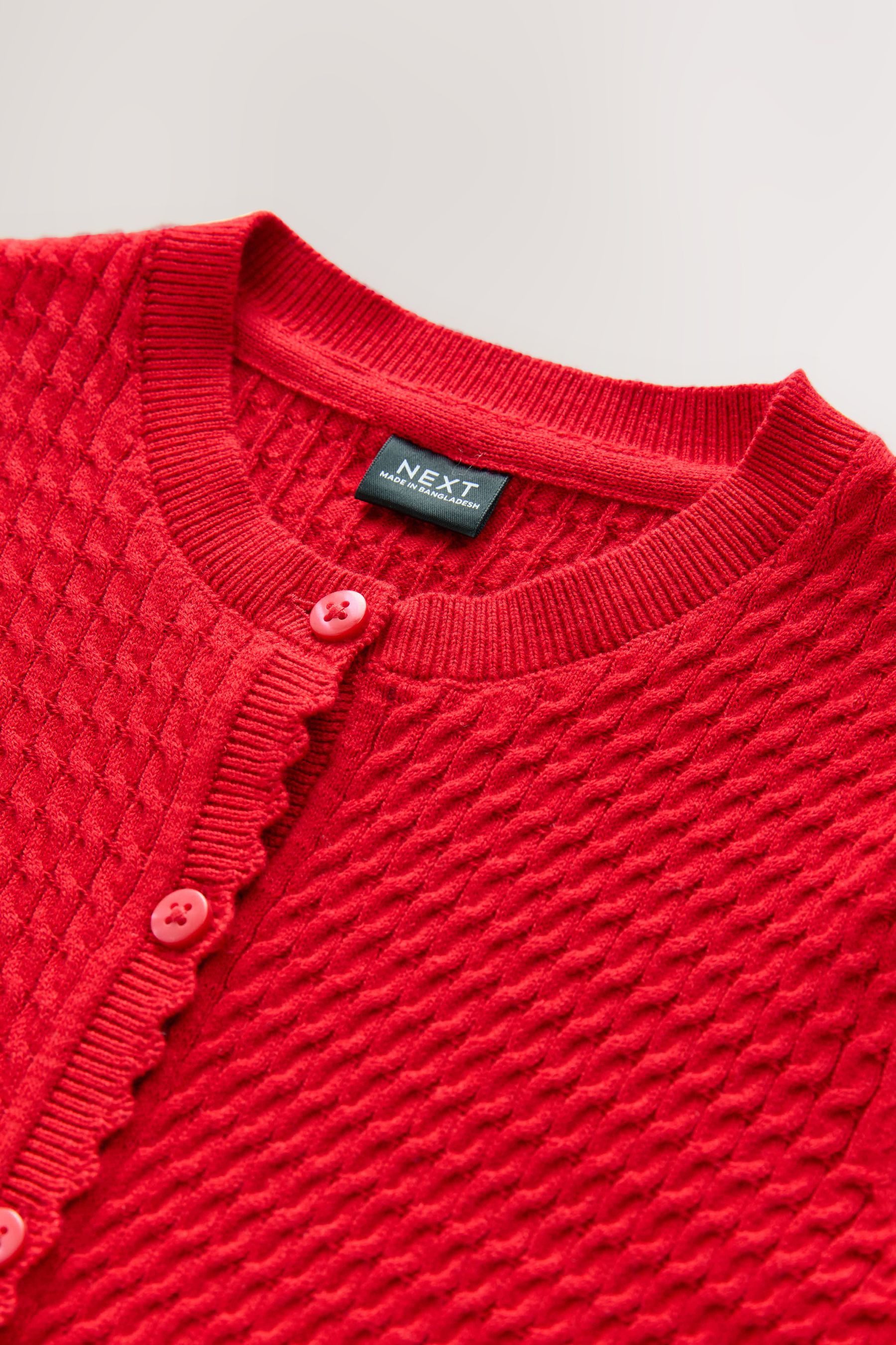 Next Strickjacke Cardigan mit Zopfstrickmuster für die Schule (1-tlg) – Bild 3 von 4