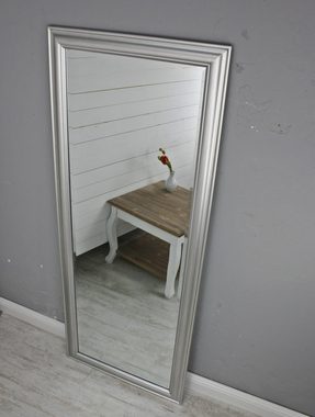 elbmöbel Wandspiegel Spiegel silber schlicht 150cm, Spiegel: Wandspiegel 150x60x7 silber klassischer Landhausstil