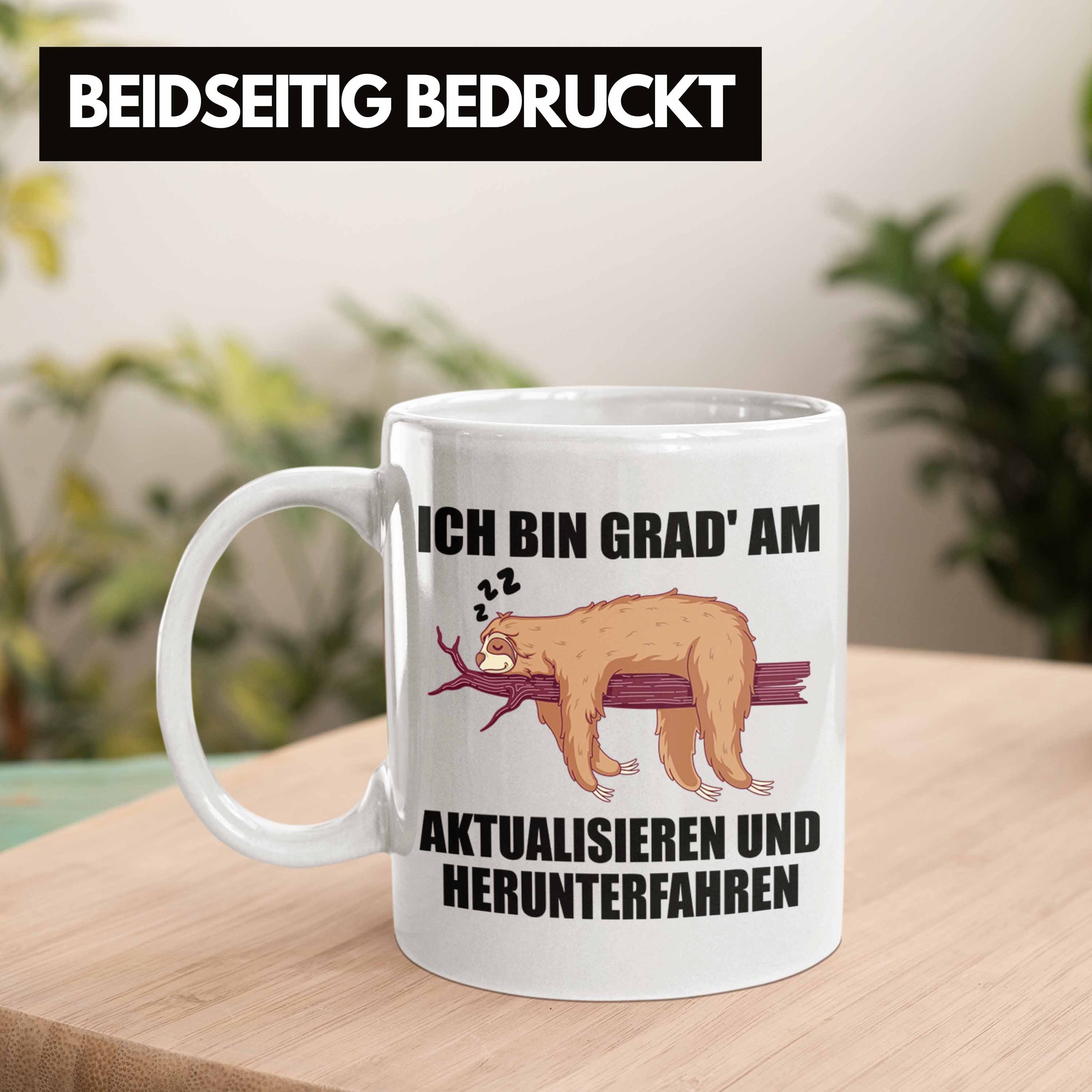 Trendation Spruch Tasse Faultier - Kollegin Mitarbeiter Lustige Abschiedsgeschenk Geschenk Trendation Weiss Arbeitskollege Tasse