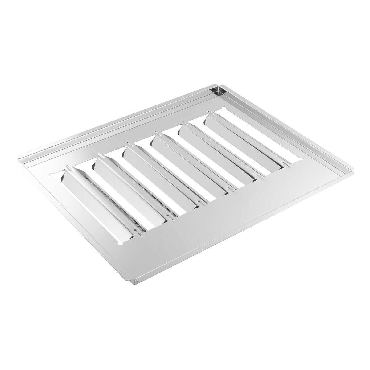 GastroHero Gasgrill Flammenabdeckung Edelstahl für Kombibräter TBG3-T, Passgenaue Brennerabdeckung aus Edelstahl