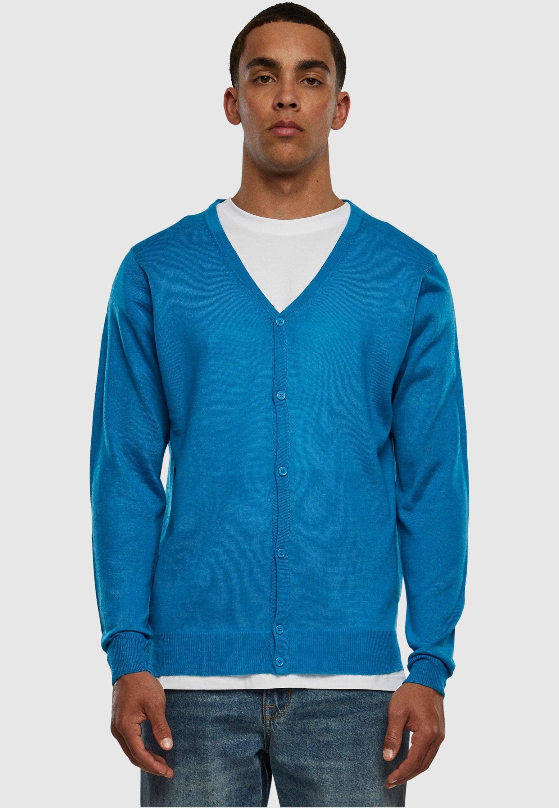 Strickjacke Cardigan Knitted URBAN Herren Knitted (1-tlg) CLASSICS turquoise TB405