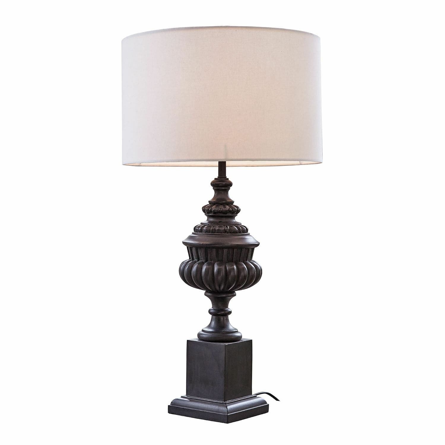 Mirabeau Tischleuchte Tischlampe Embolique schwarz/creme günstig online kaufen