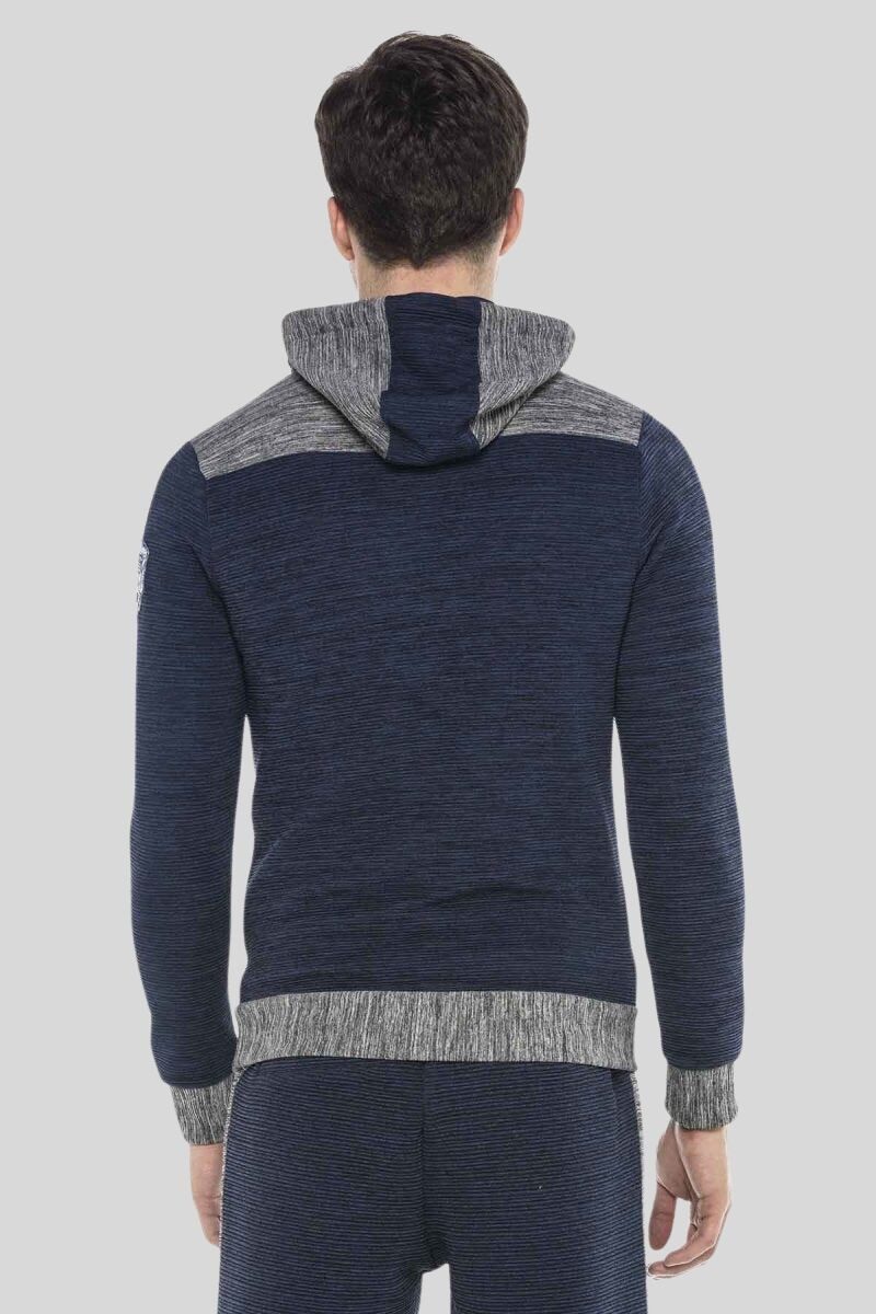 Cipo & Baxx Kapuzensweatshirt Sweatshirts (1-tlg) mit Zipper und Konstrast- günstig online kaufen