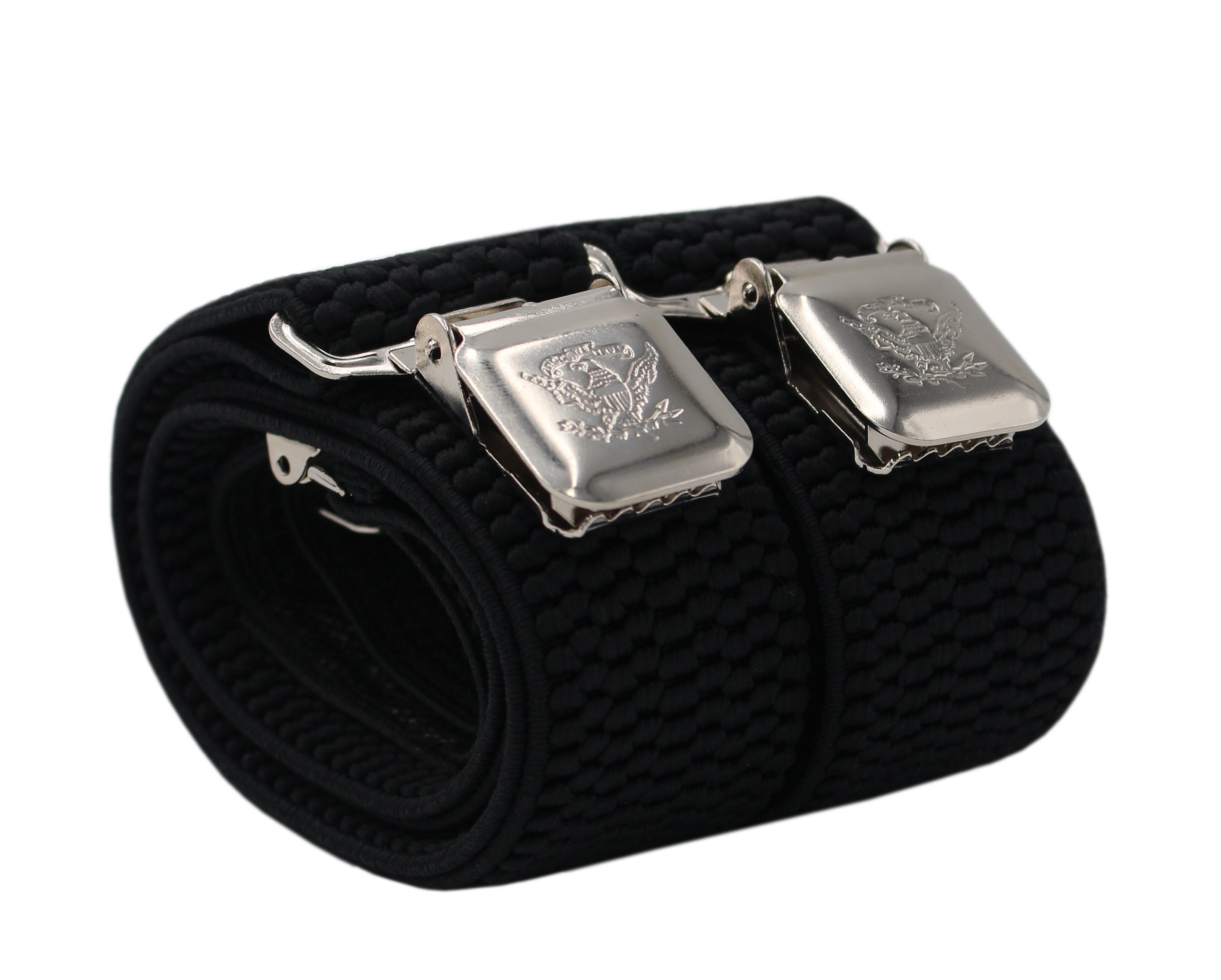 Fabio Farini Hosenträger 4cm Breites Y-Design verstellbar mit extra starken Clipverschluss, Schwarz