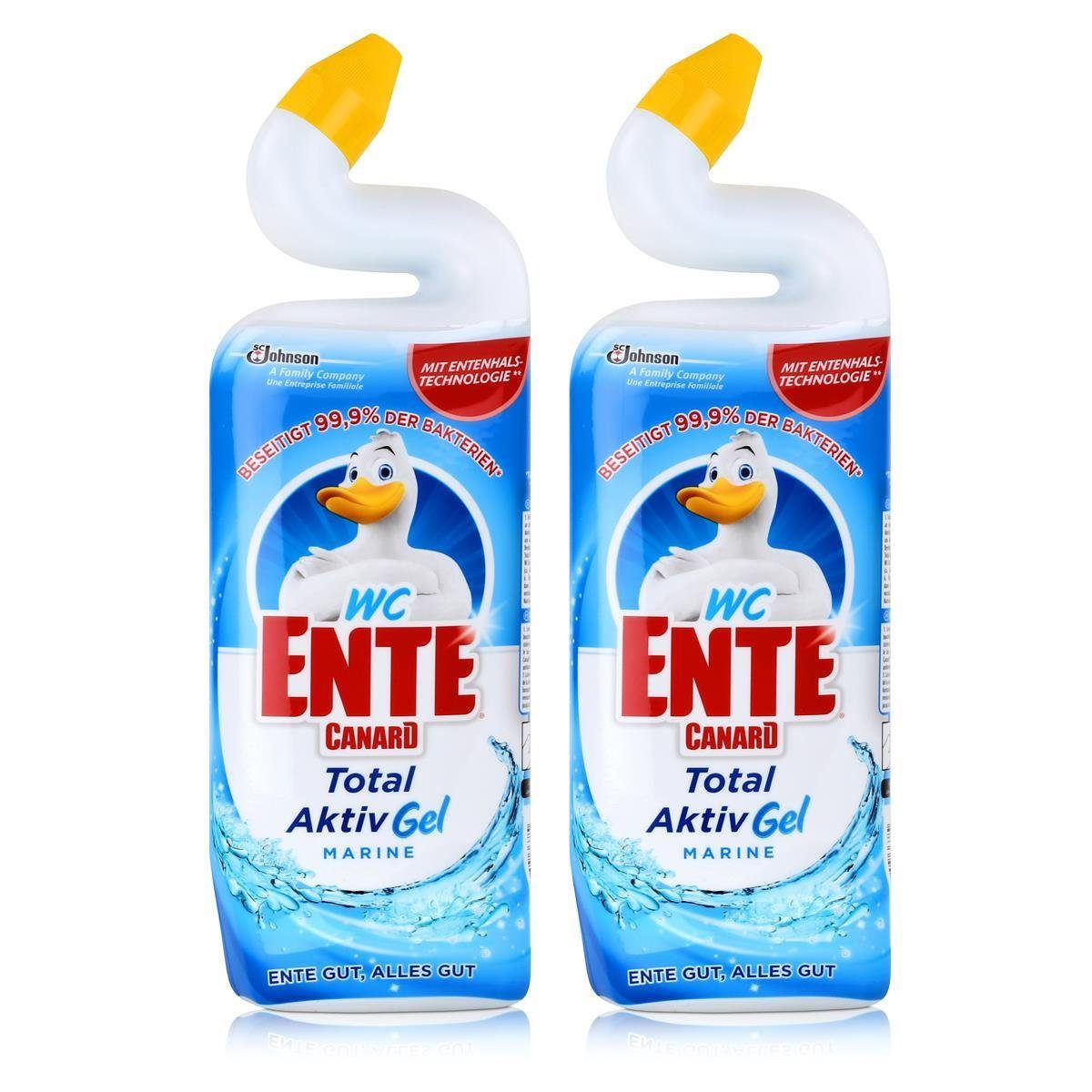 2x WC Ente Aktiv-Gel WC Reiniger Marine 750 ml WC-Reiniger
