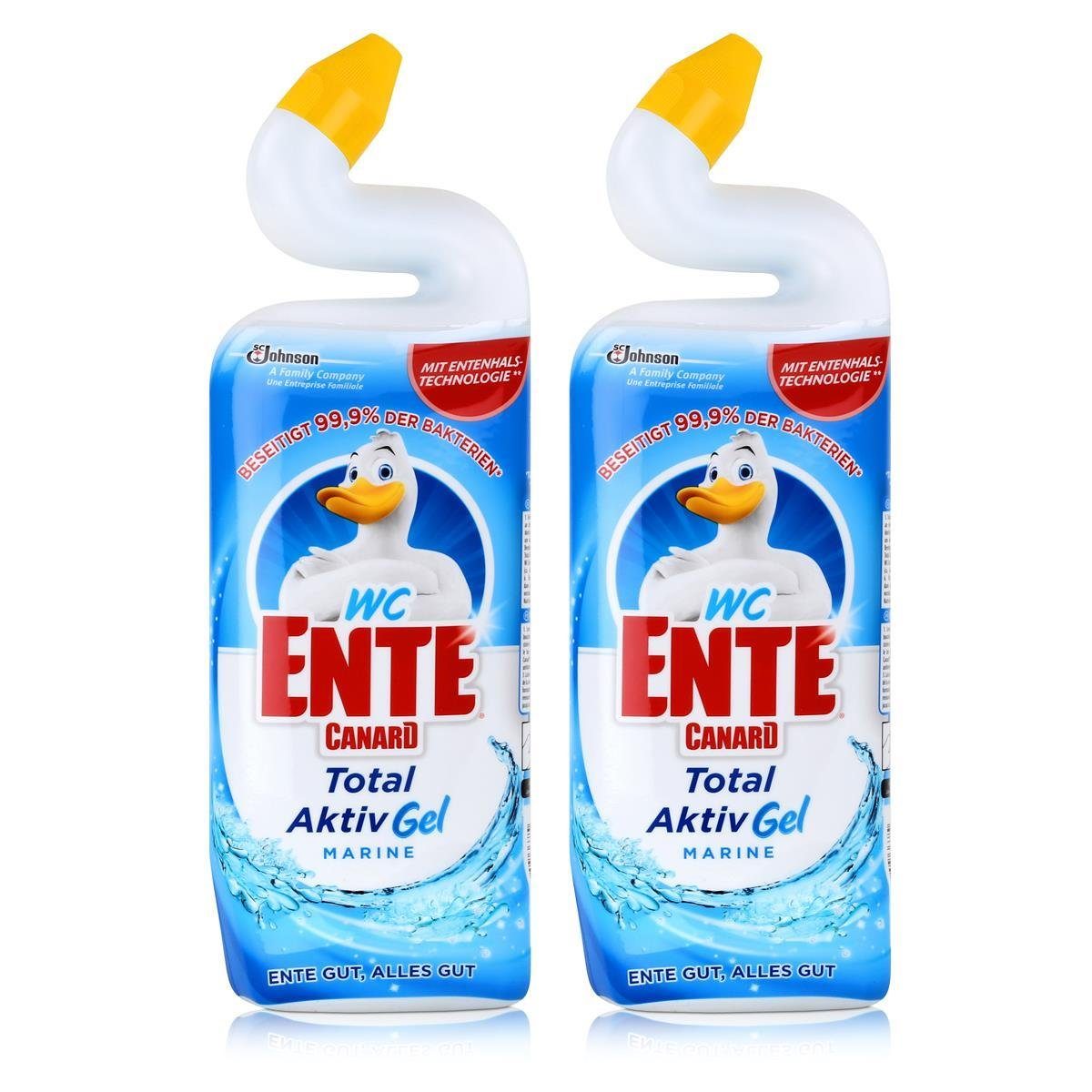 WC Ente 2x WC Ente Aktiv-Gel WC Reiniger Marine 750 ml WC-Reiniger