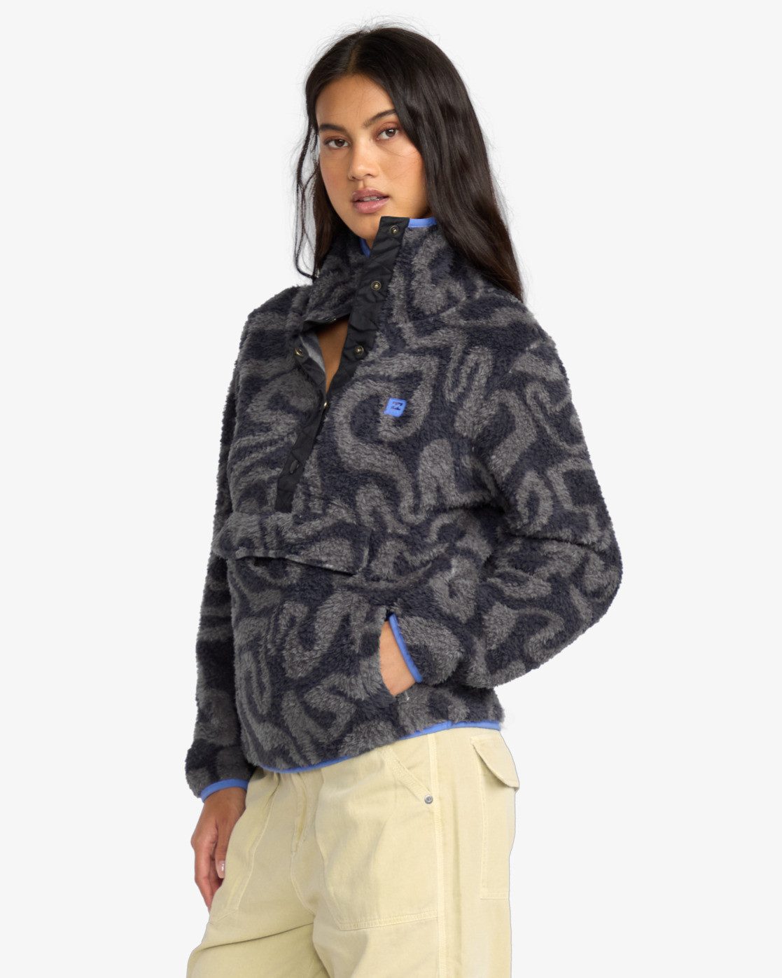 Billabong Fleecepullover Switchback - Sweatshirt mit Stehkragen für Frauen