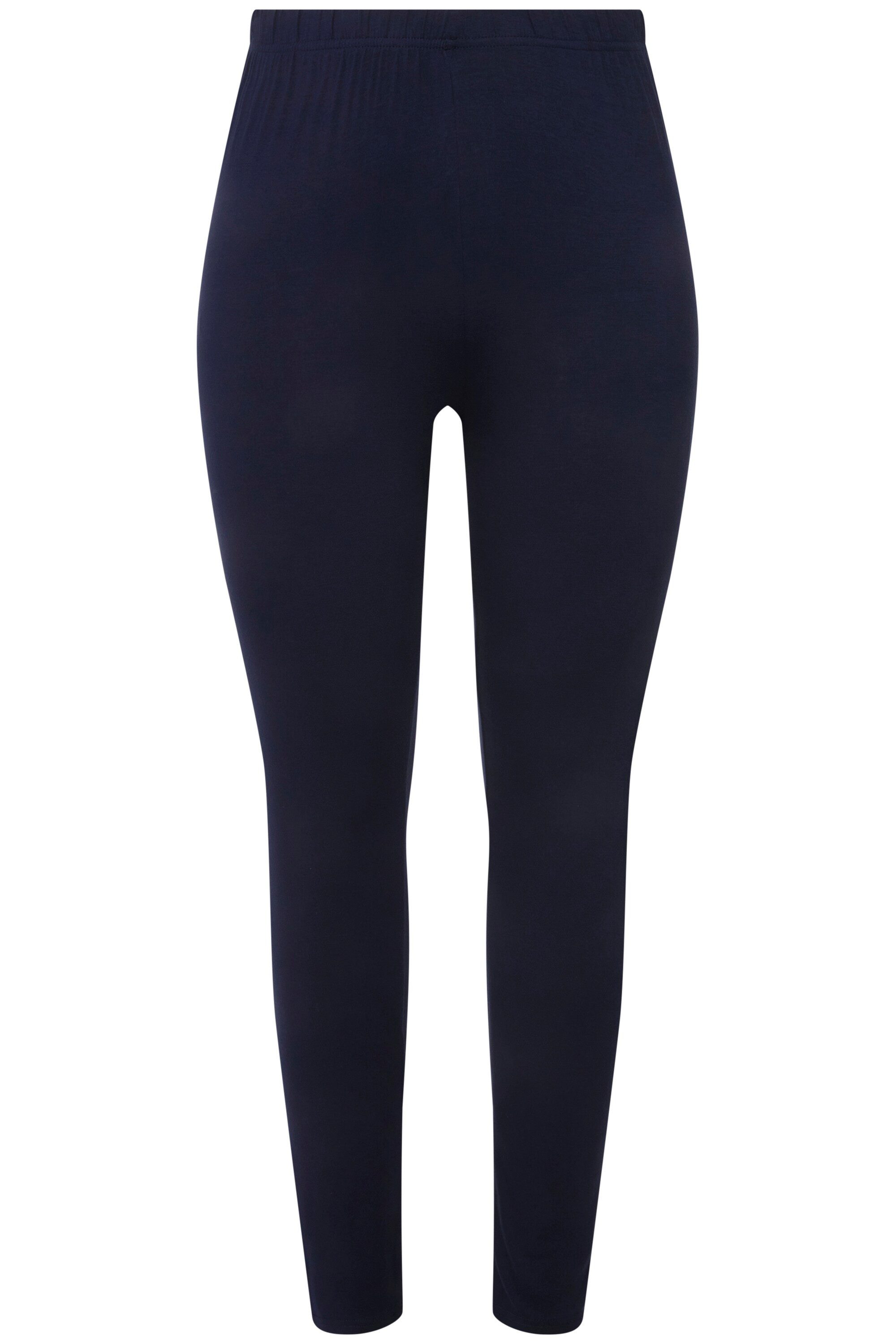 Ulla Popken Funktionshose bis 76 Leggings mit Rundum-Gummibund Slim Fit günstig online kaufen