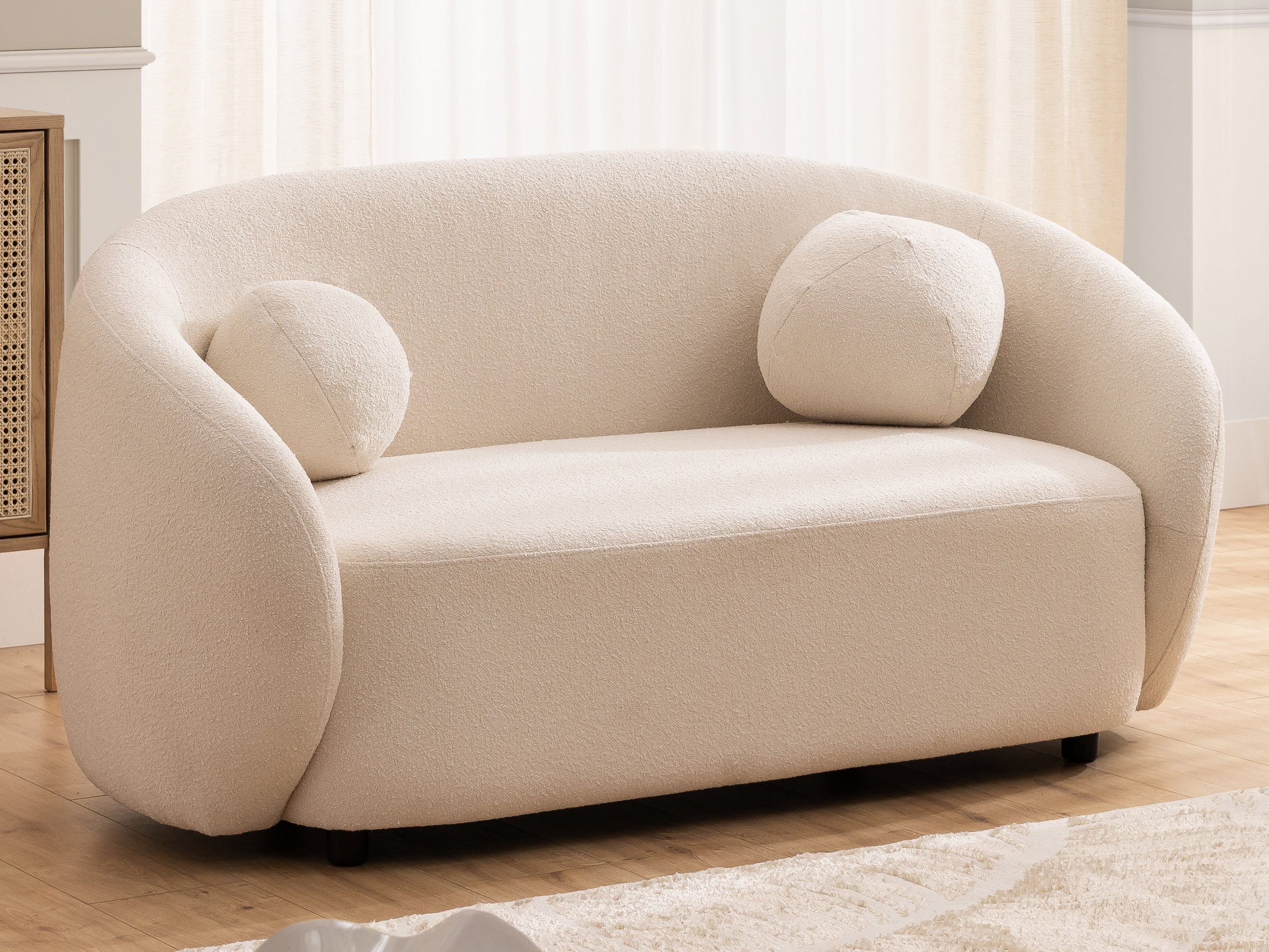 S-Style Möbel 2-Sitzer Roundi Bouclé, Luxus günstig online kaufen