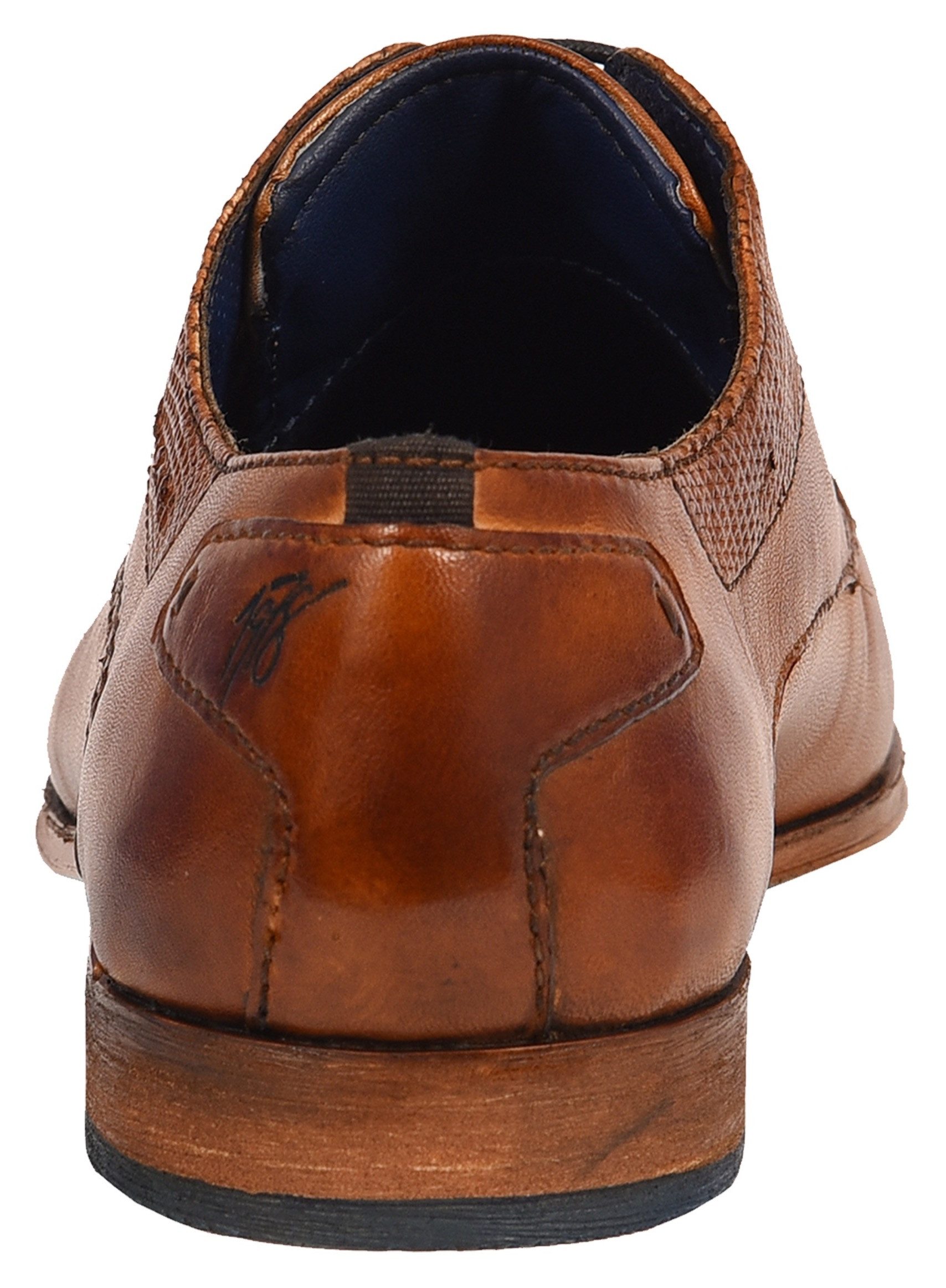 bugatti Schnürschuh, Blockabsatz, Abendschuh, Businessschuh in eckiger Karr günstig online kaufen