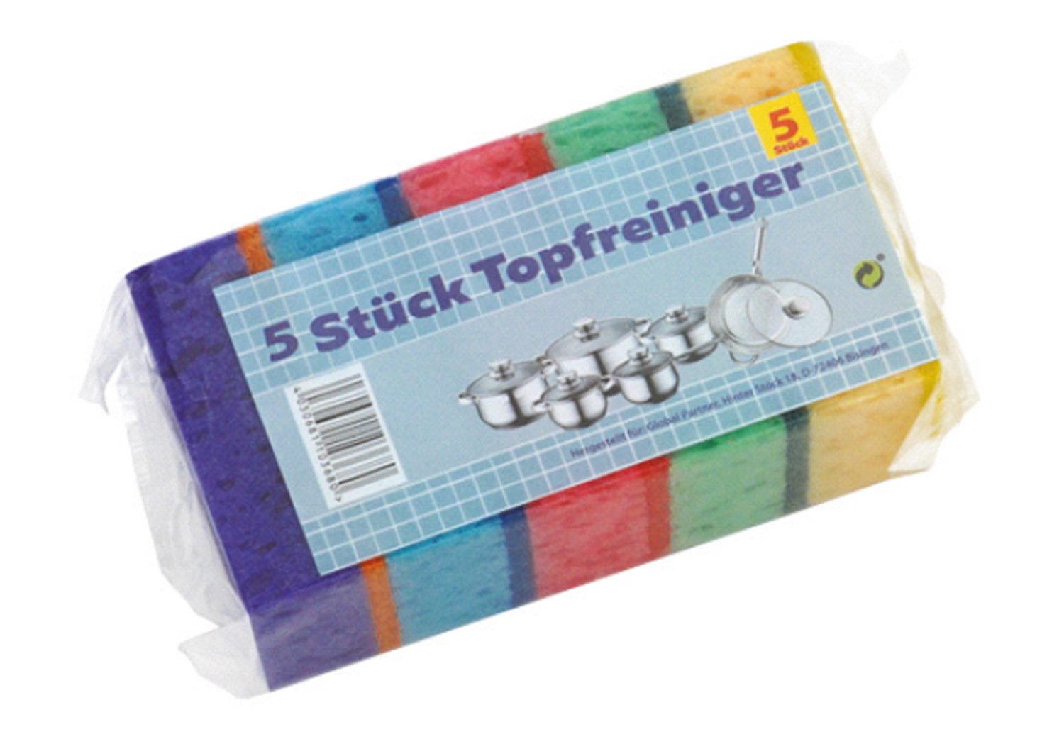 Reinigungsschwamm Topfreiniger, 5er Pack