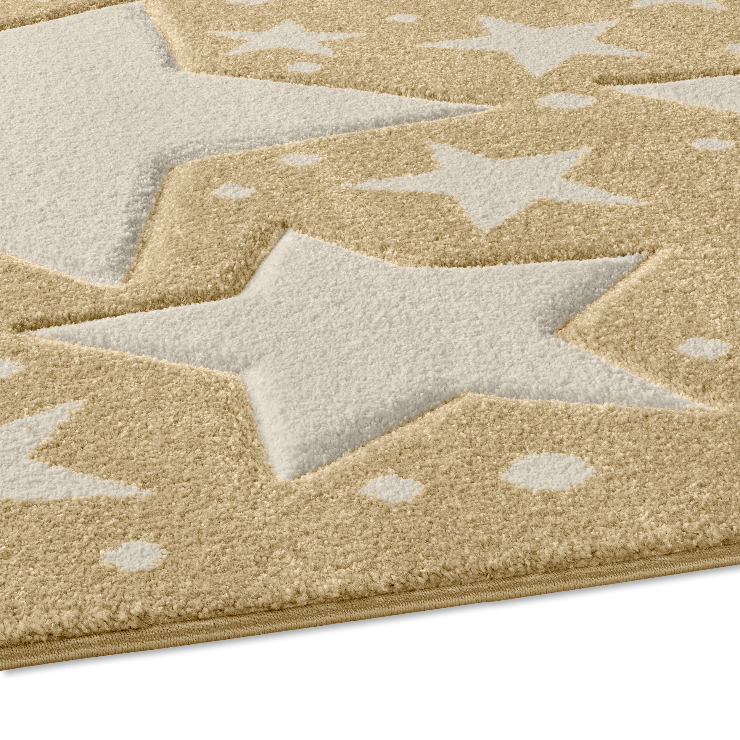 TaraCarpet Kinderteppich Tara Kids Sterne uni, günstig online kaufen