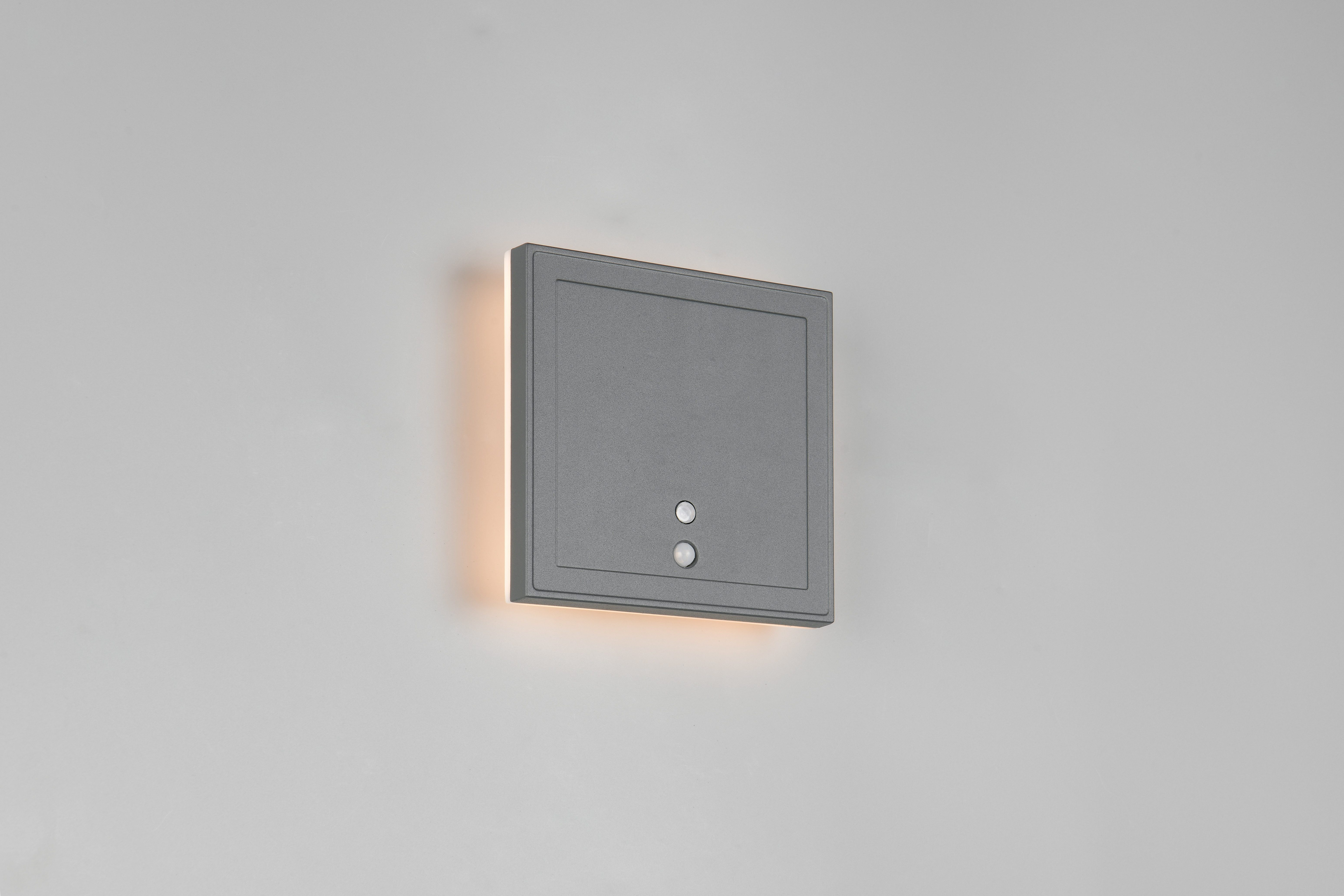 lightling LED Außen-Wandleuchte Letizia, eckig, LED fest integriert, indirekte Beleuchtung, Orientierungslicht, USB