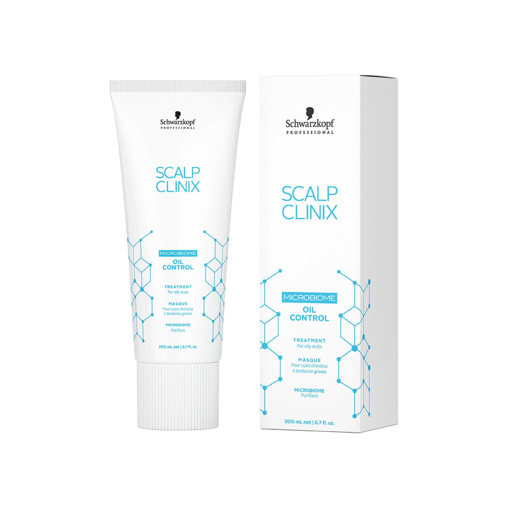 Schwarzkopf Professional Leave-in Pflege Schwarzkopf Professional Scalp Clinix Oil Control Treatment 200 ml, Packung, 1-tlg., Friseurprodukt