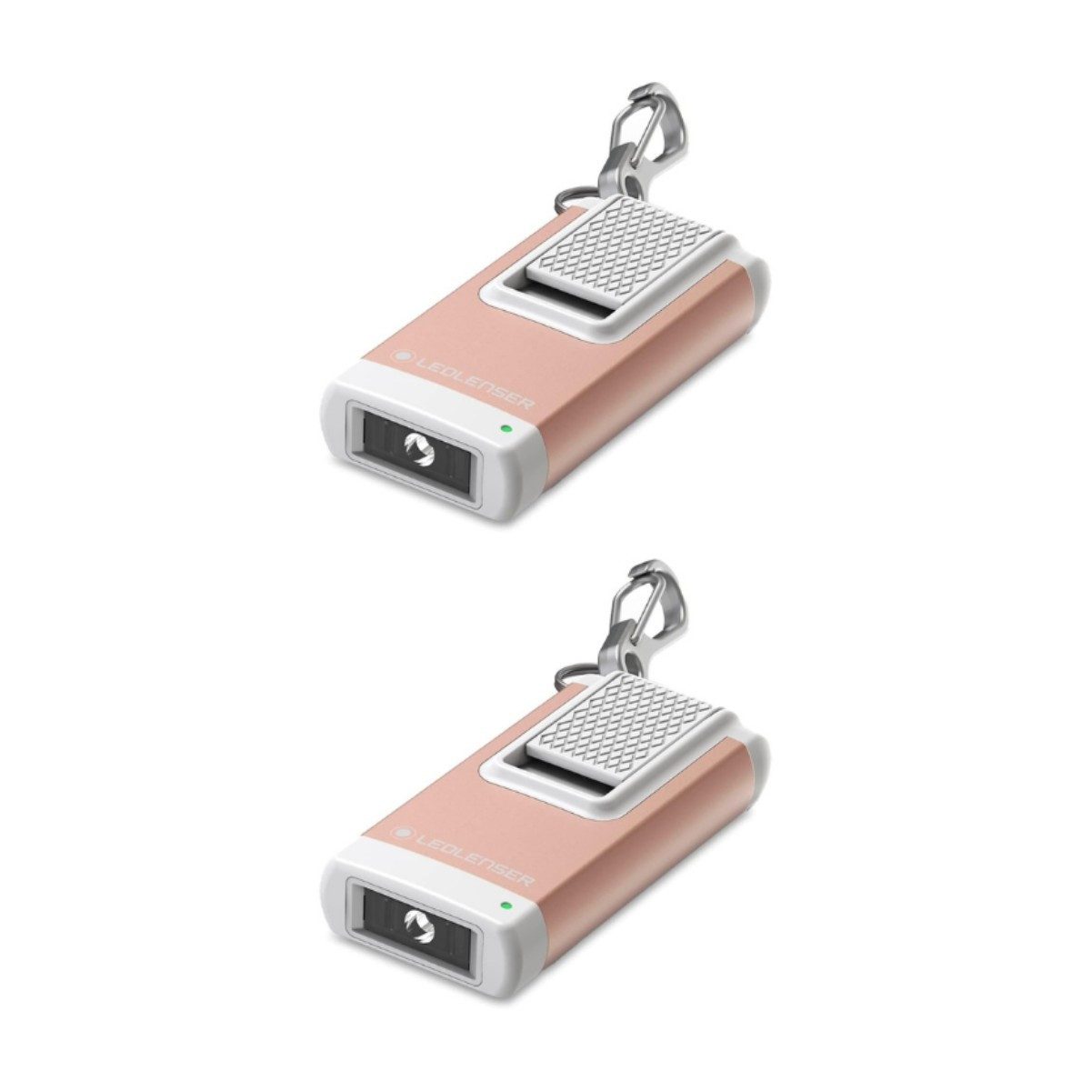 Ledlenser Laterne 2X Schlüsselbundleuchte Schlüsselanhänger Lampe K4R 120 lm Gold, LED Mini Taschenlampe Schlüsselbundlicht Handlampe Taschenlicht